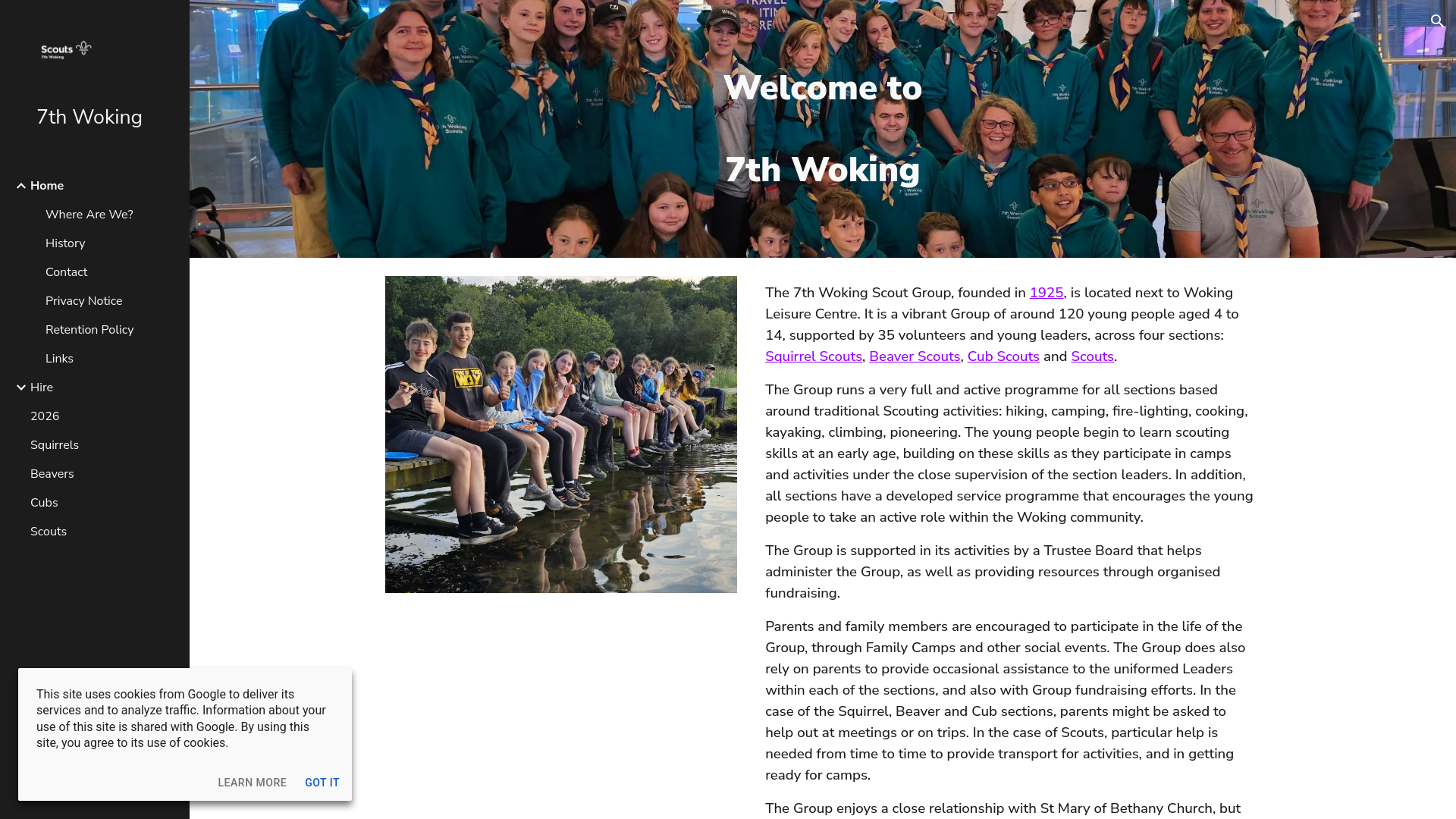 Website screenshot