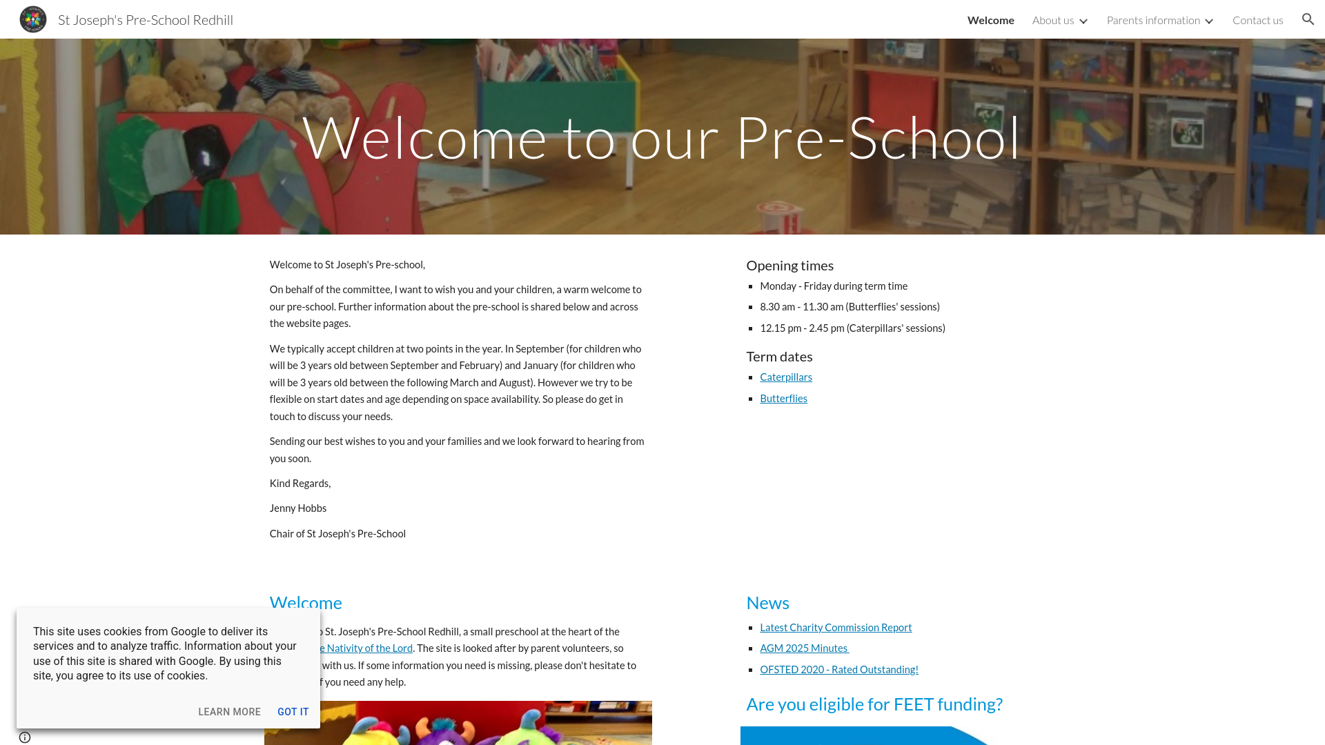 Website screenshot
