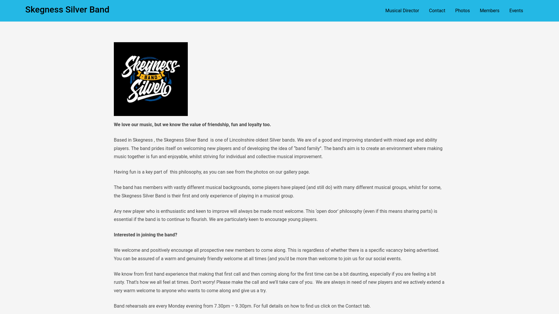 Website screenshot