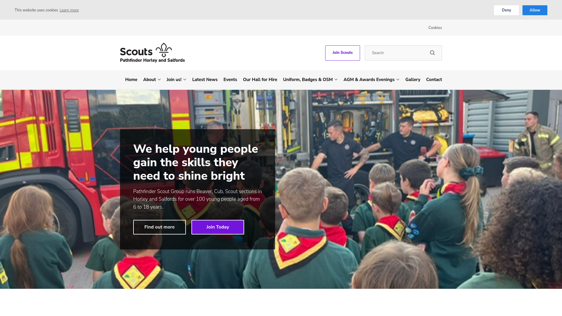 Website screenshot