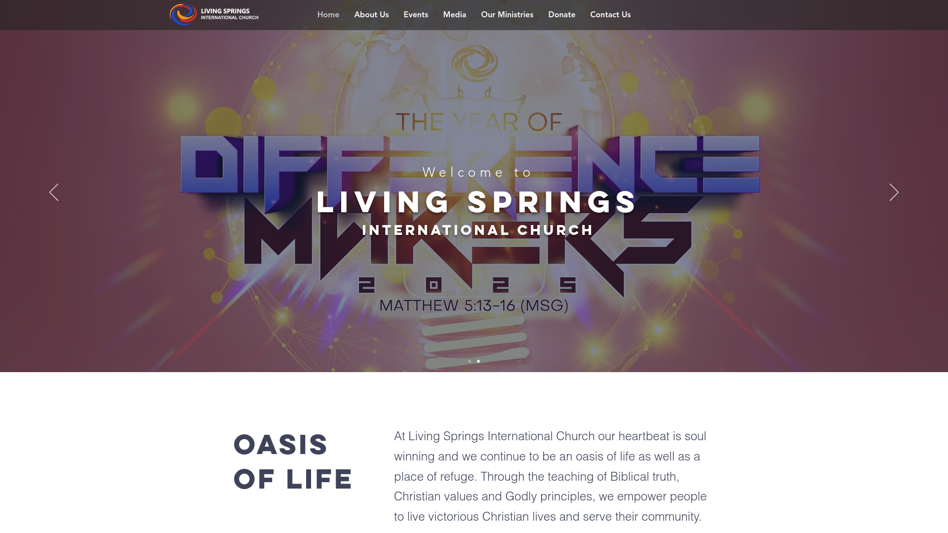 Website screenshot
