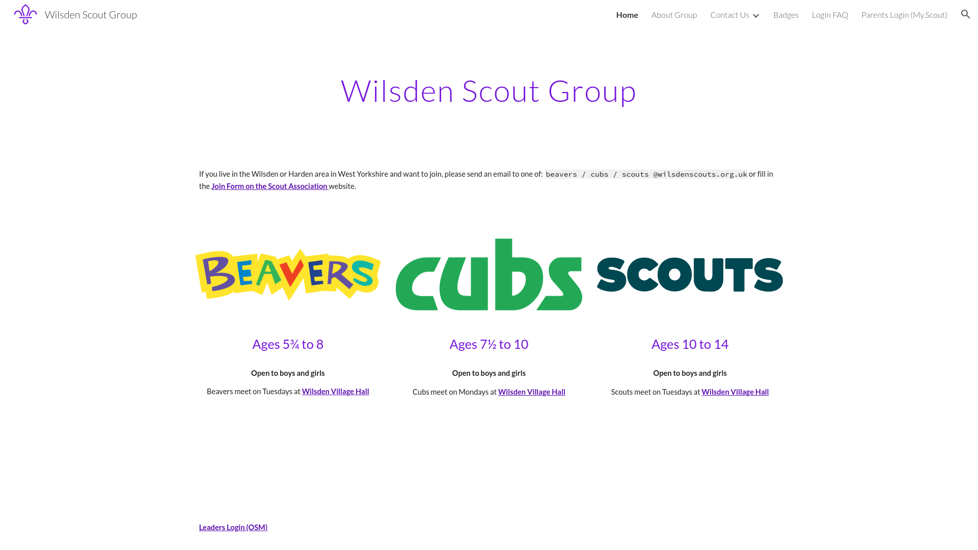 Website screenshot