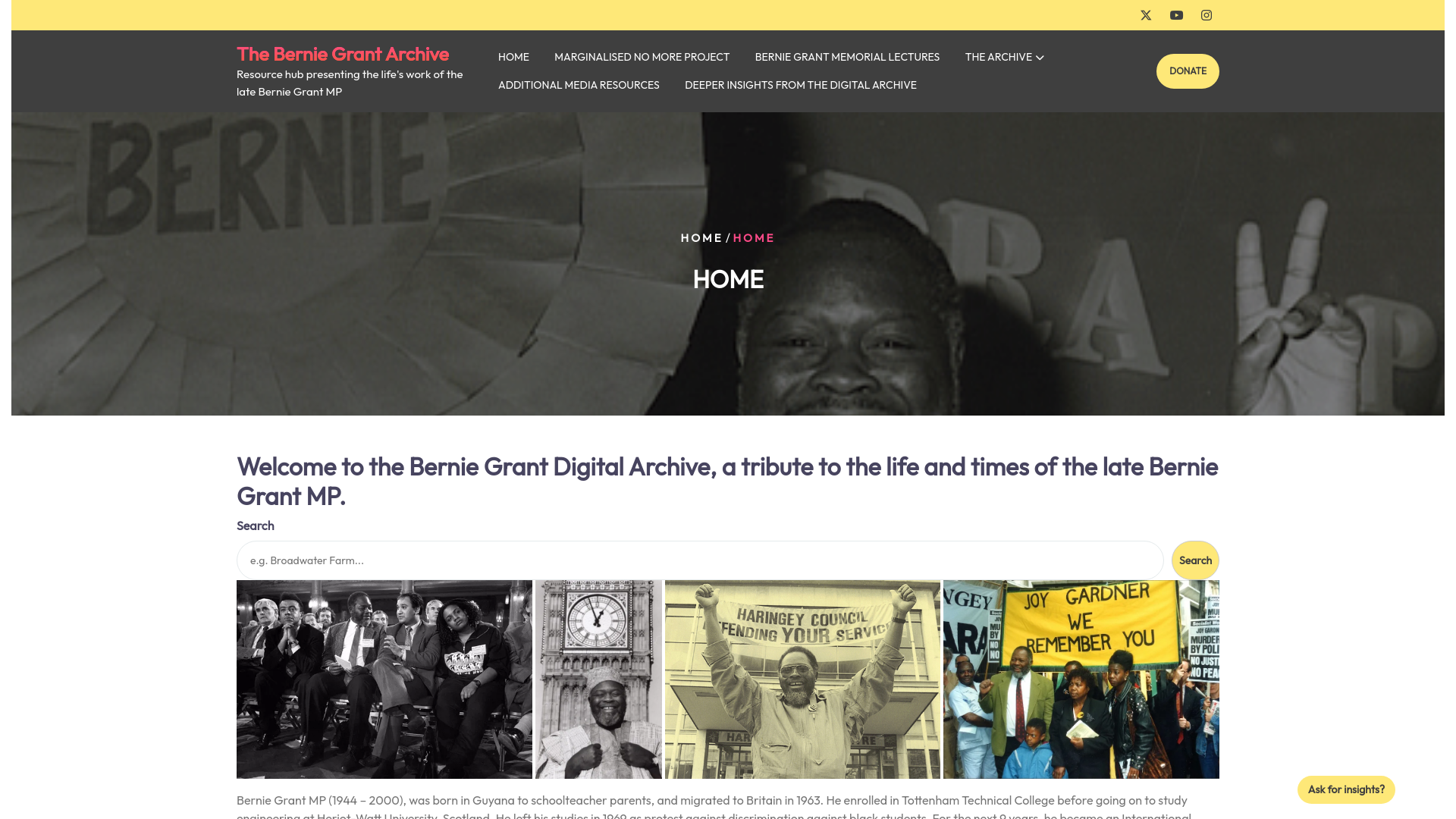 Website screenshot