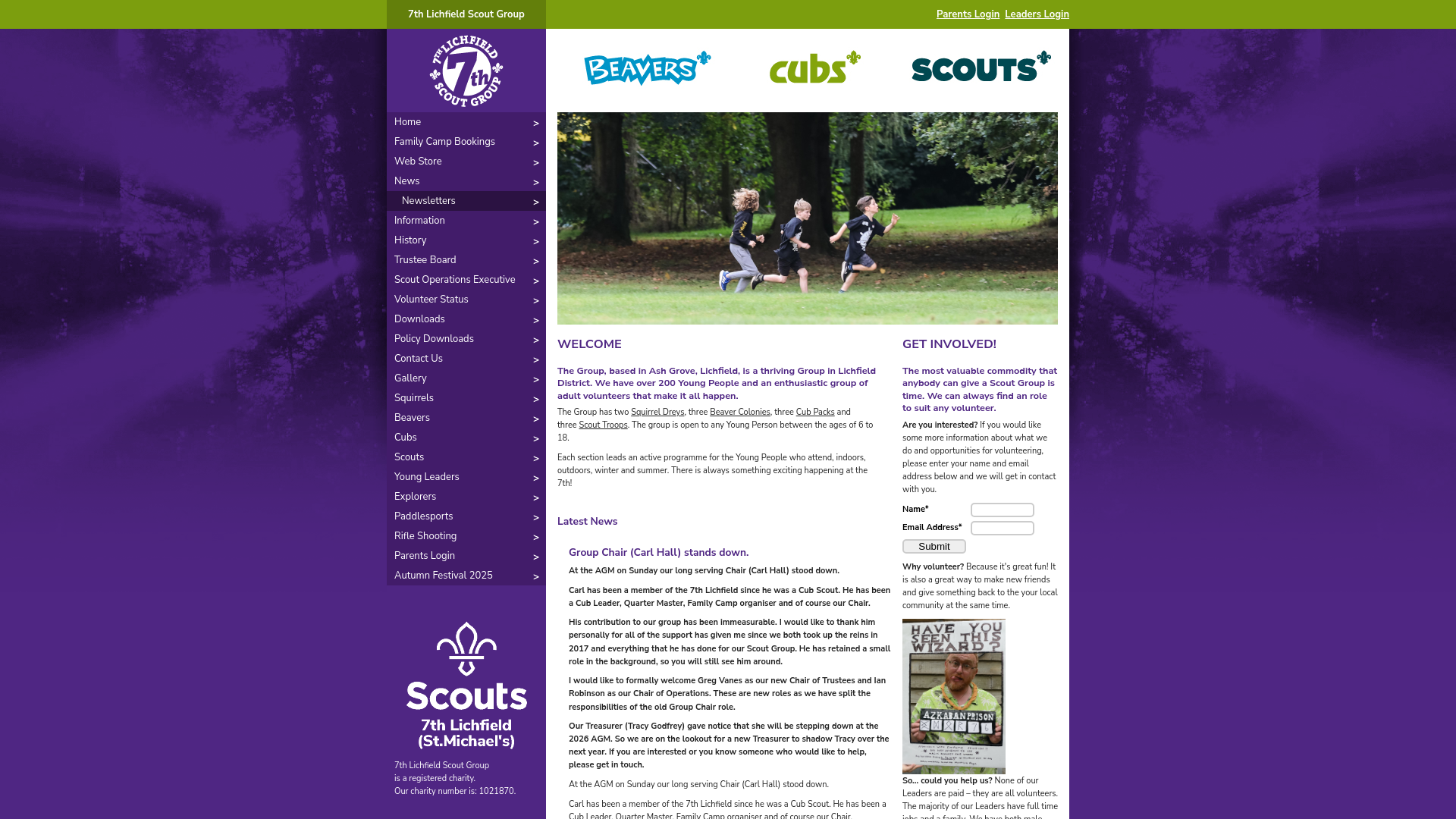 Website screenshot