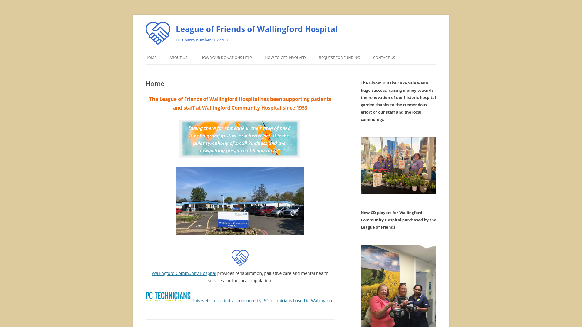 Website screenshot