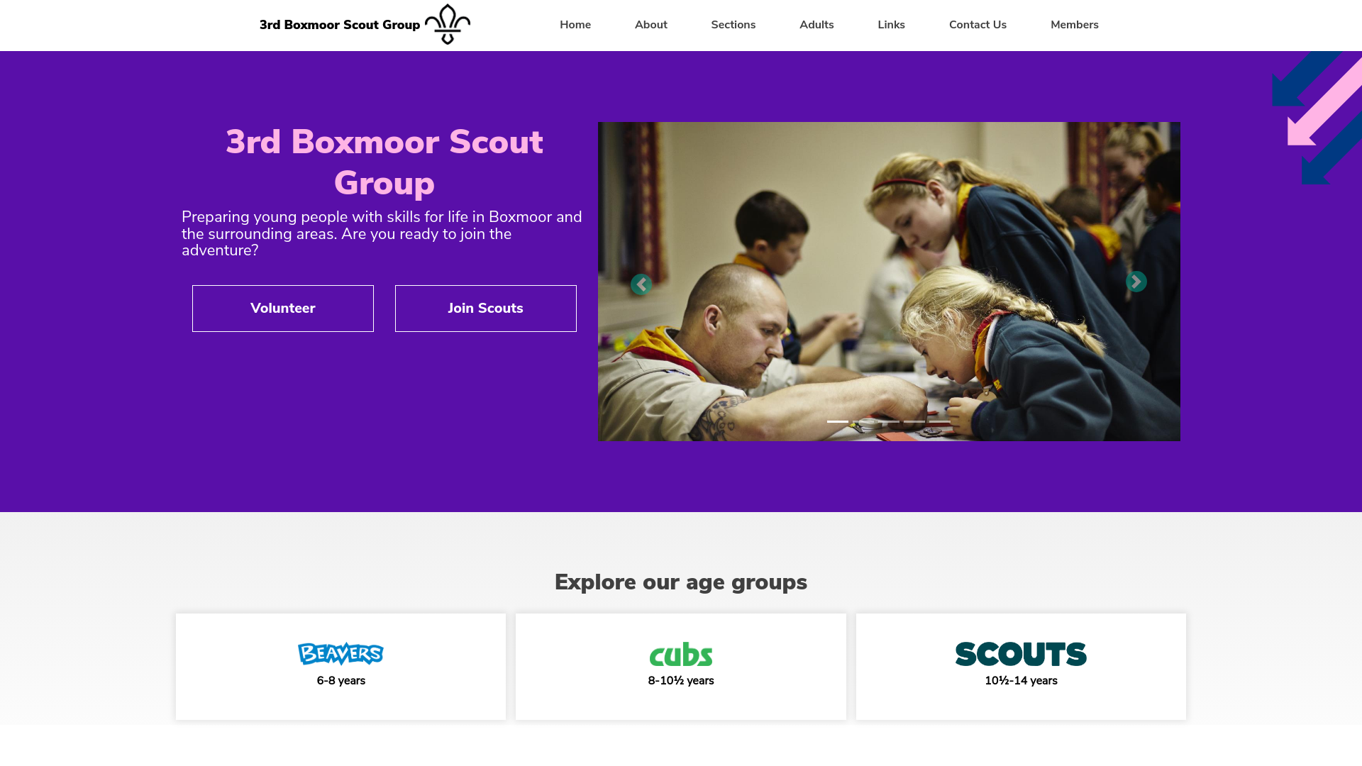 Website screenshot