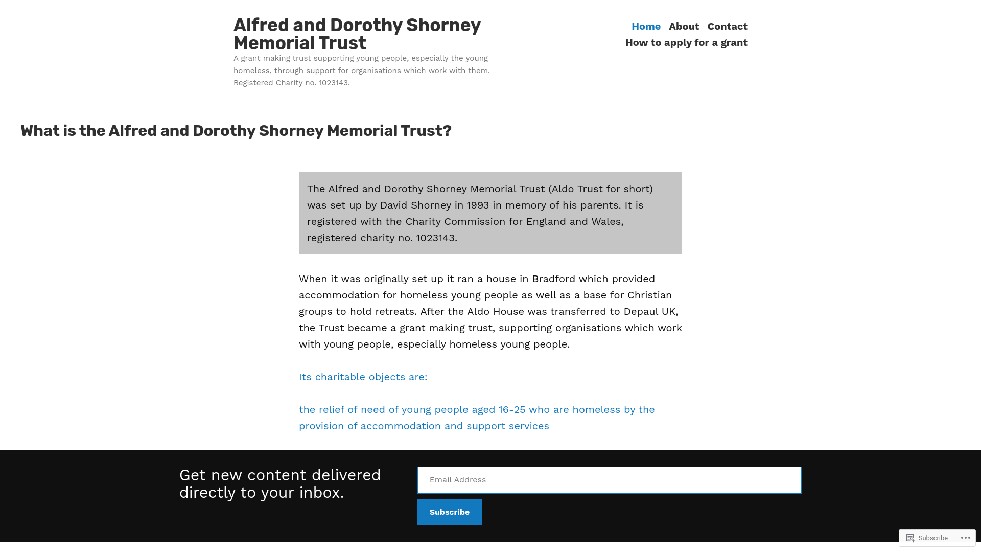Website screenshot