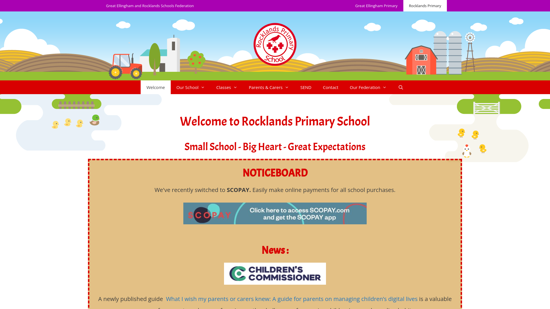 Website screenshot