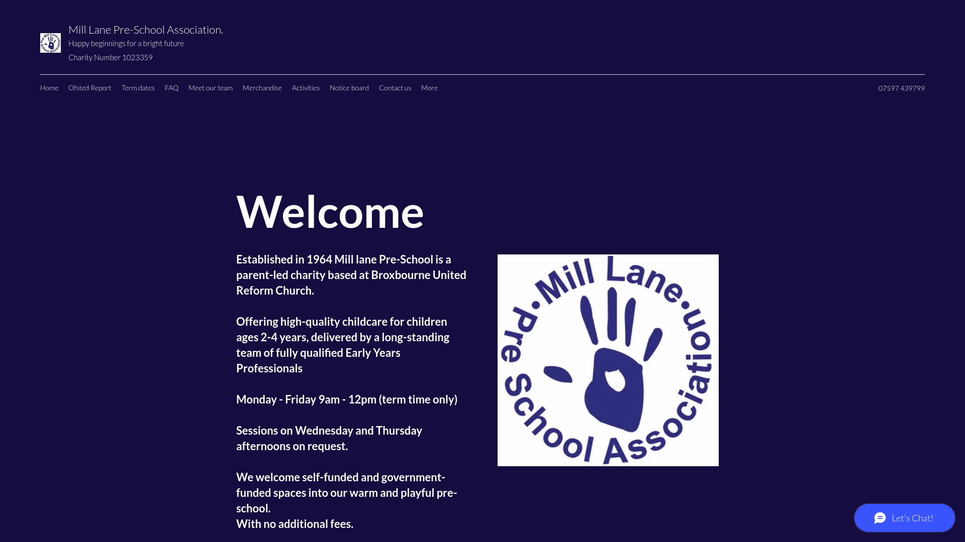 Website screenshot