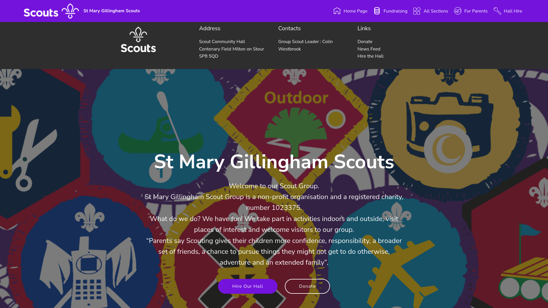 Website screenshot