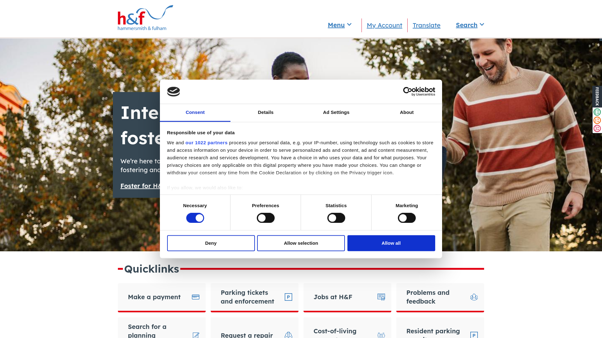 Website screenshot