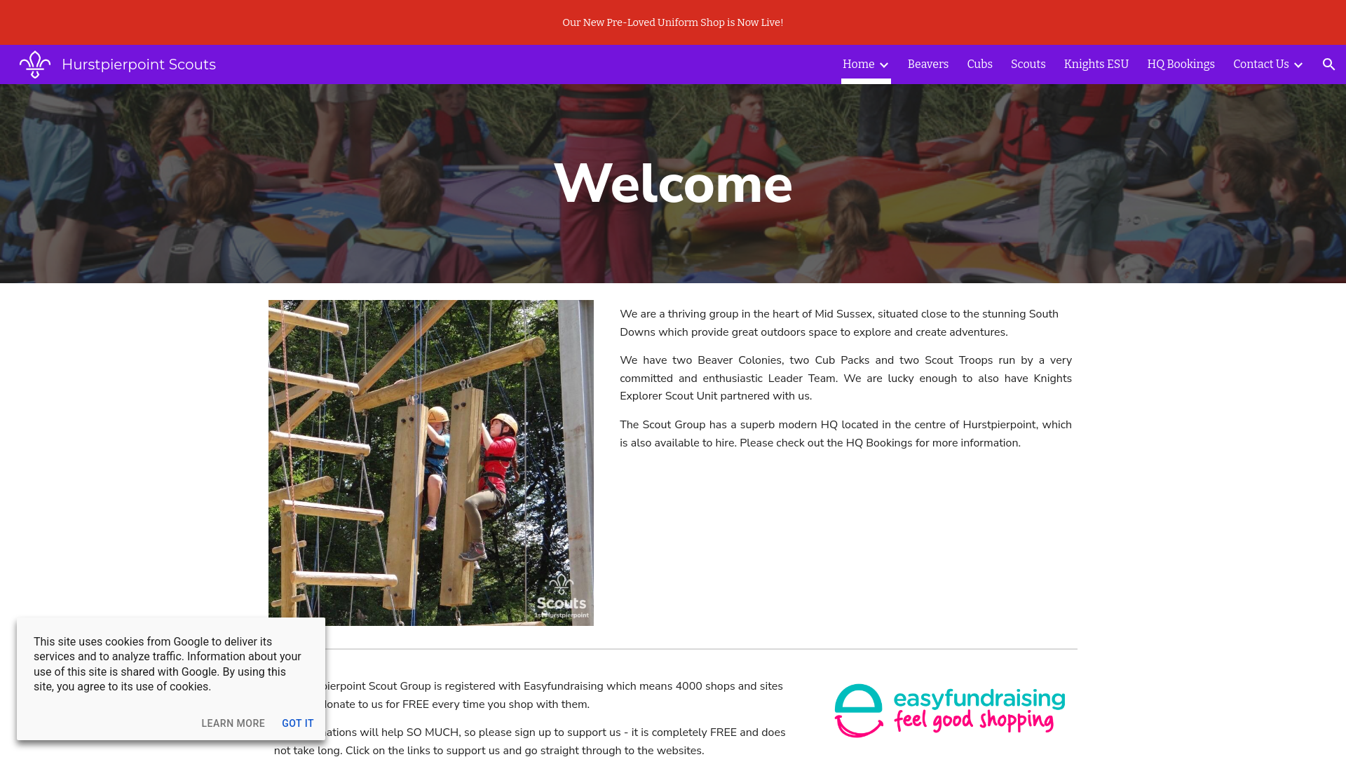 Website screenshot