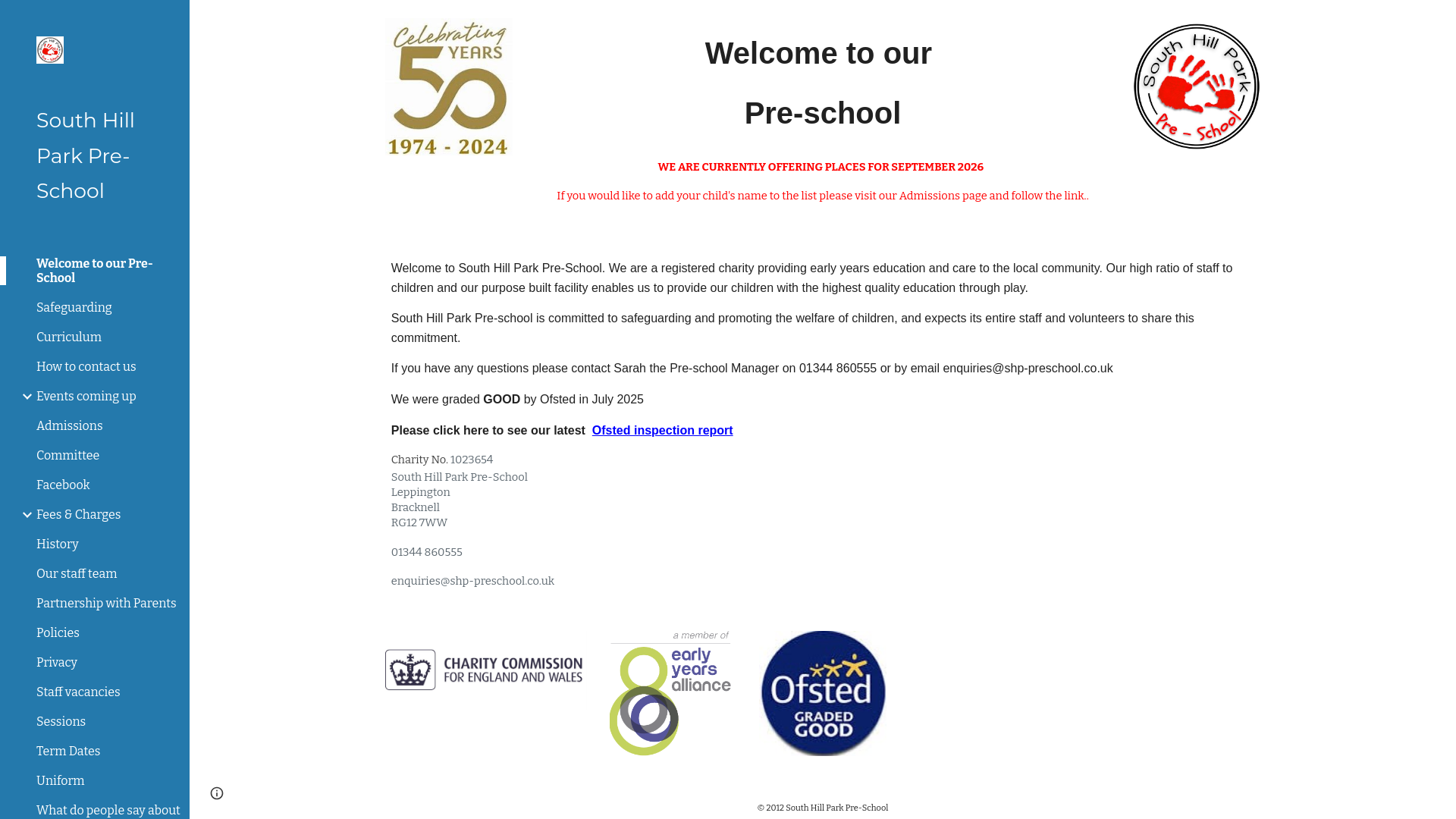 Website screenshot