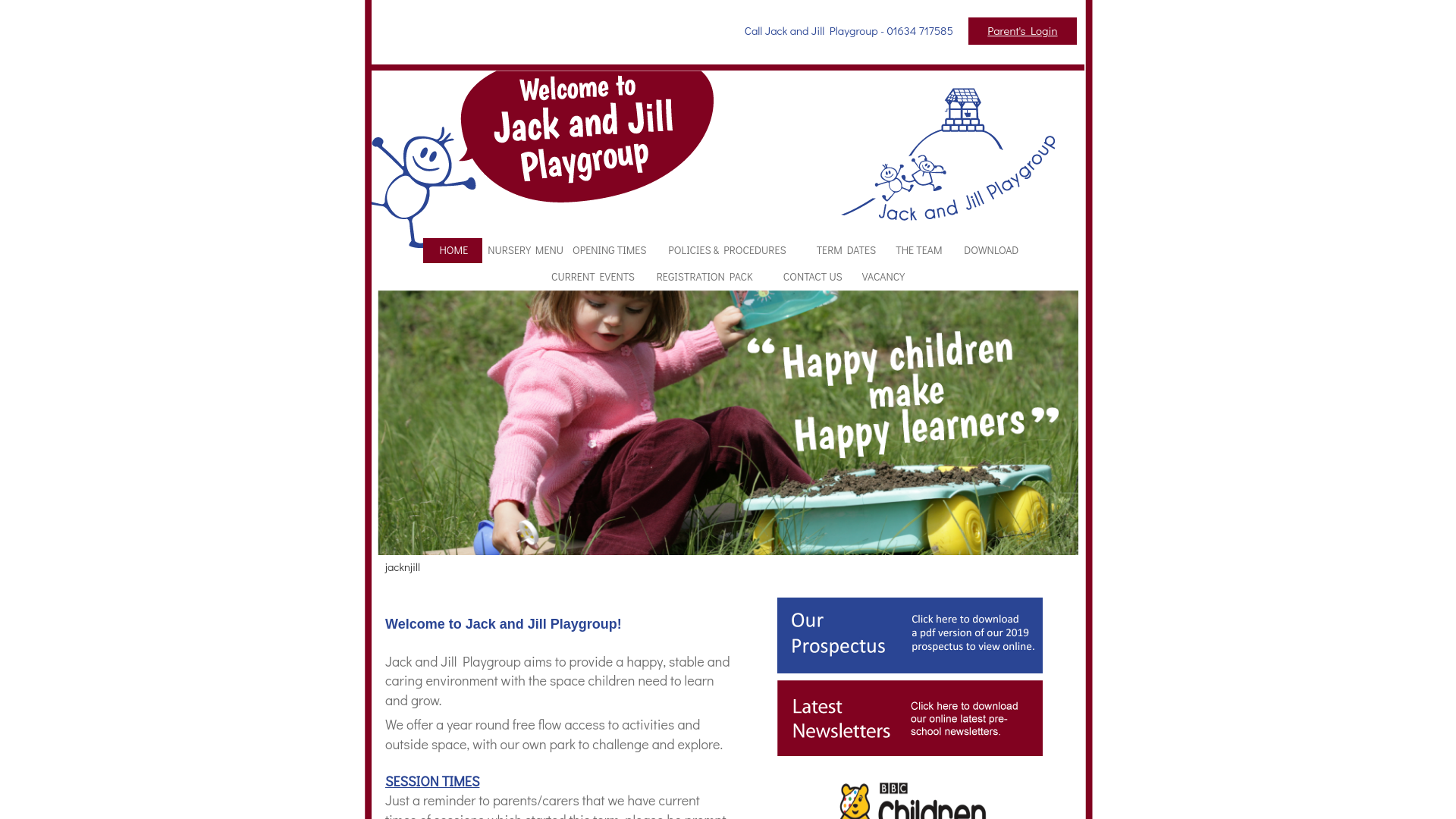 Website screenshot