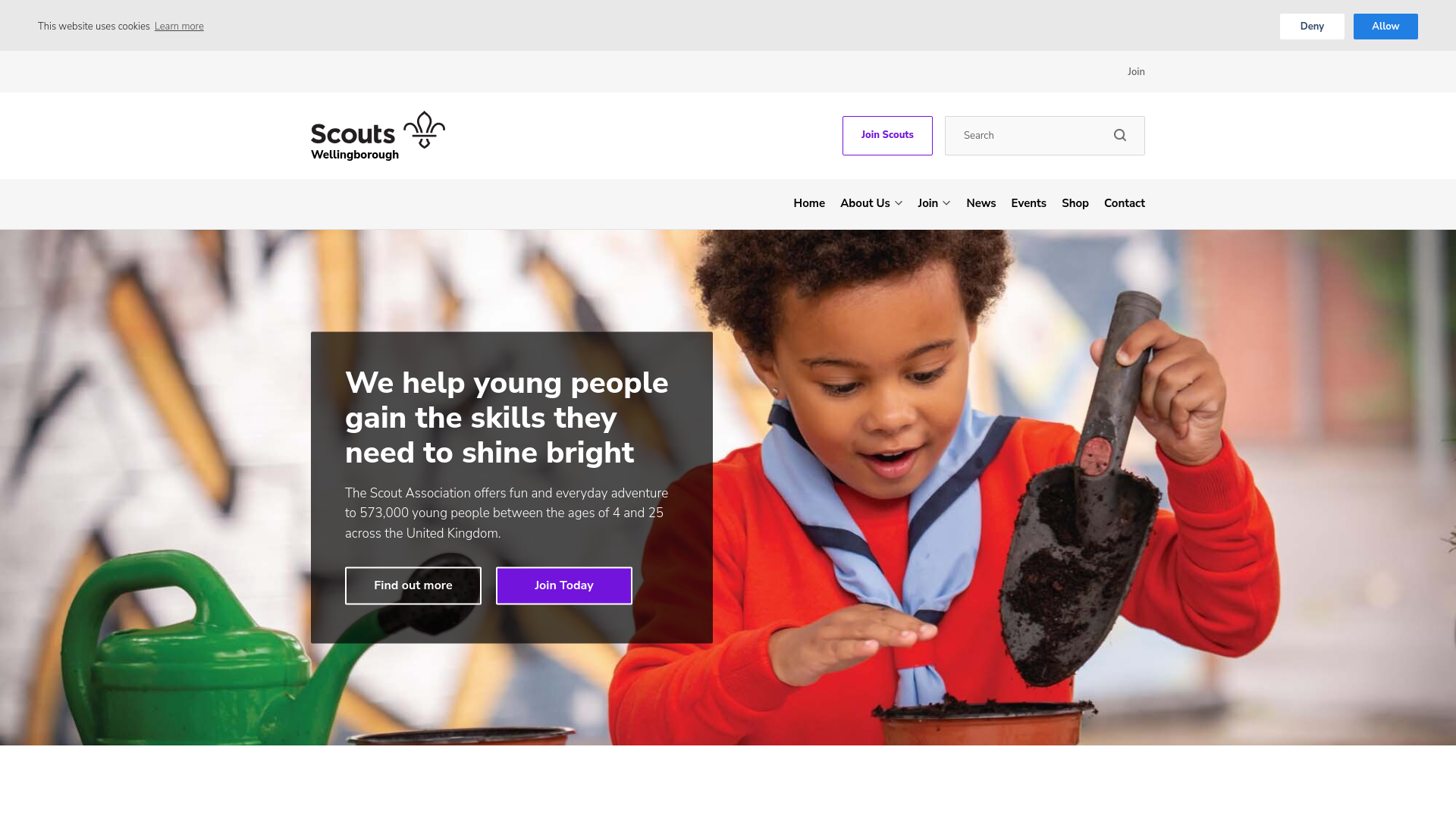 Website screenshot