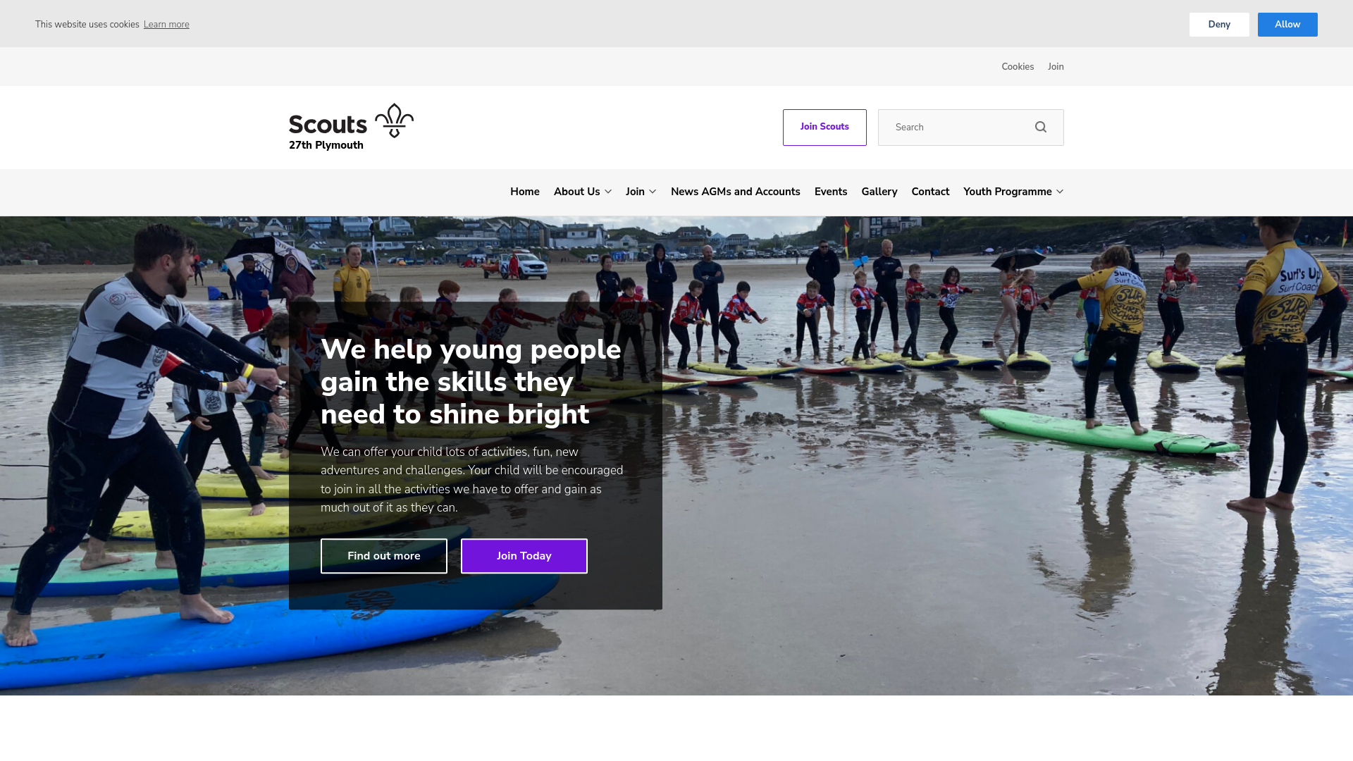 Website screenshot