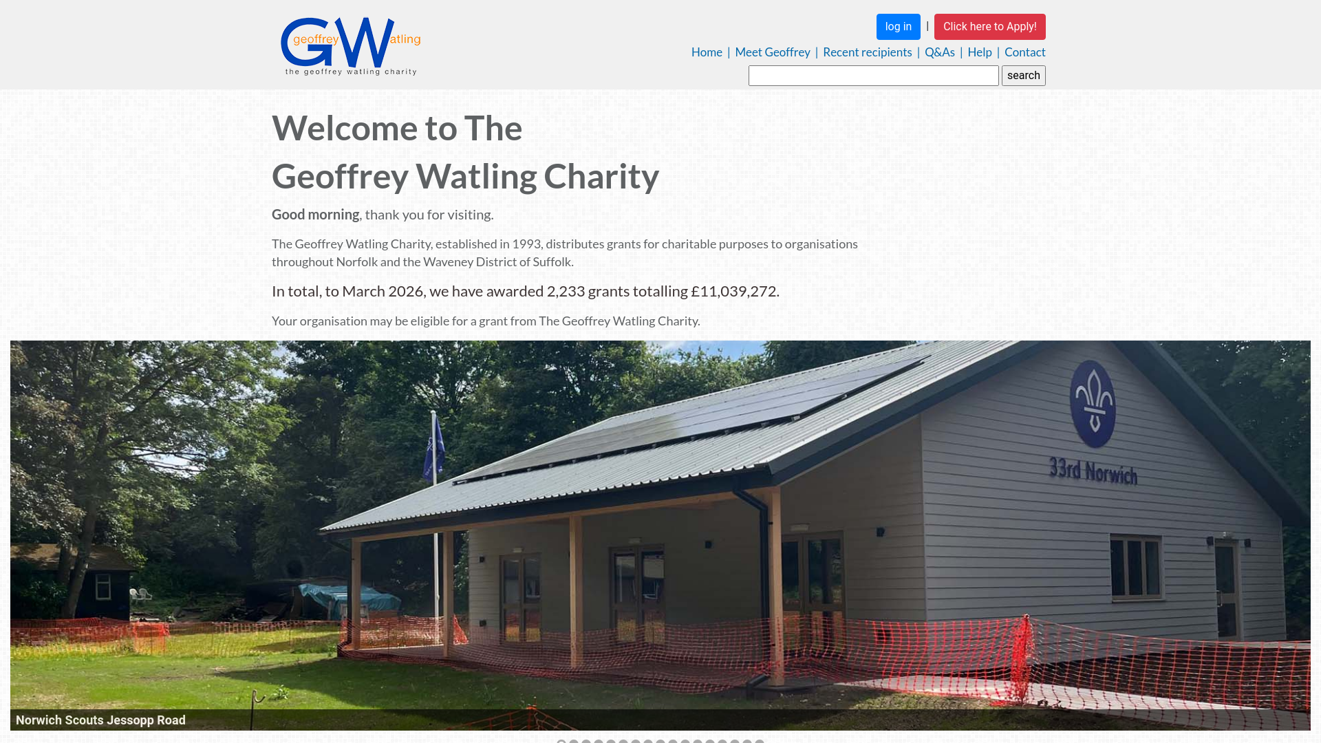 Website screenshot