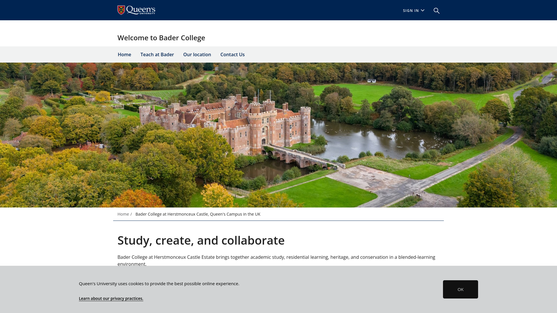 Website screenshot