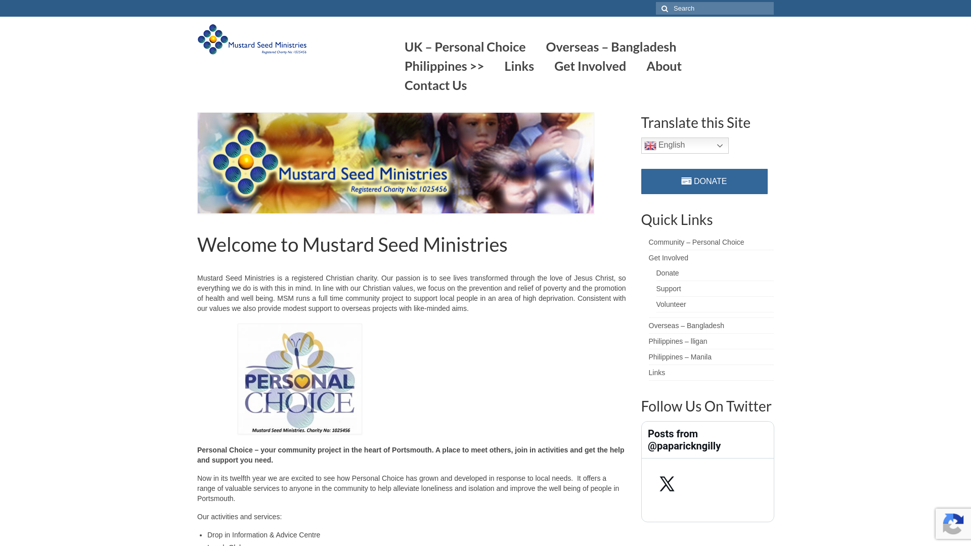 Website screenshot
