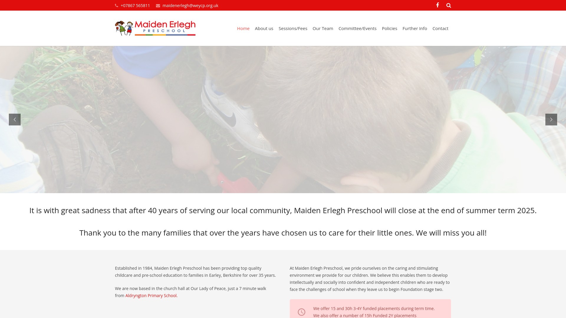 Website screenshot