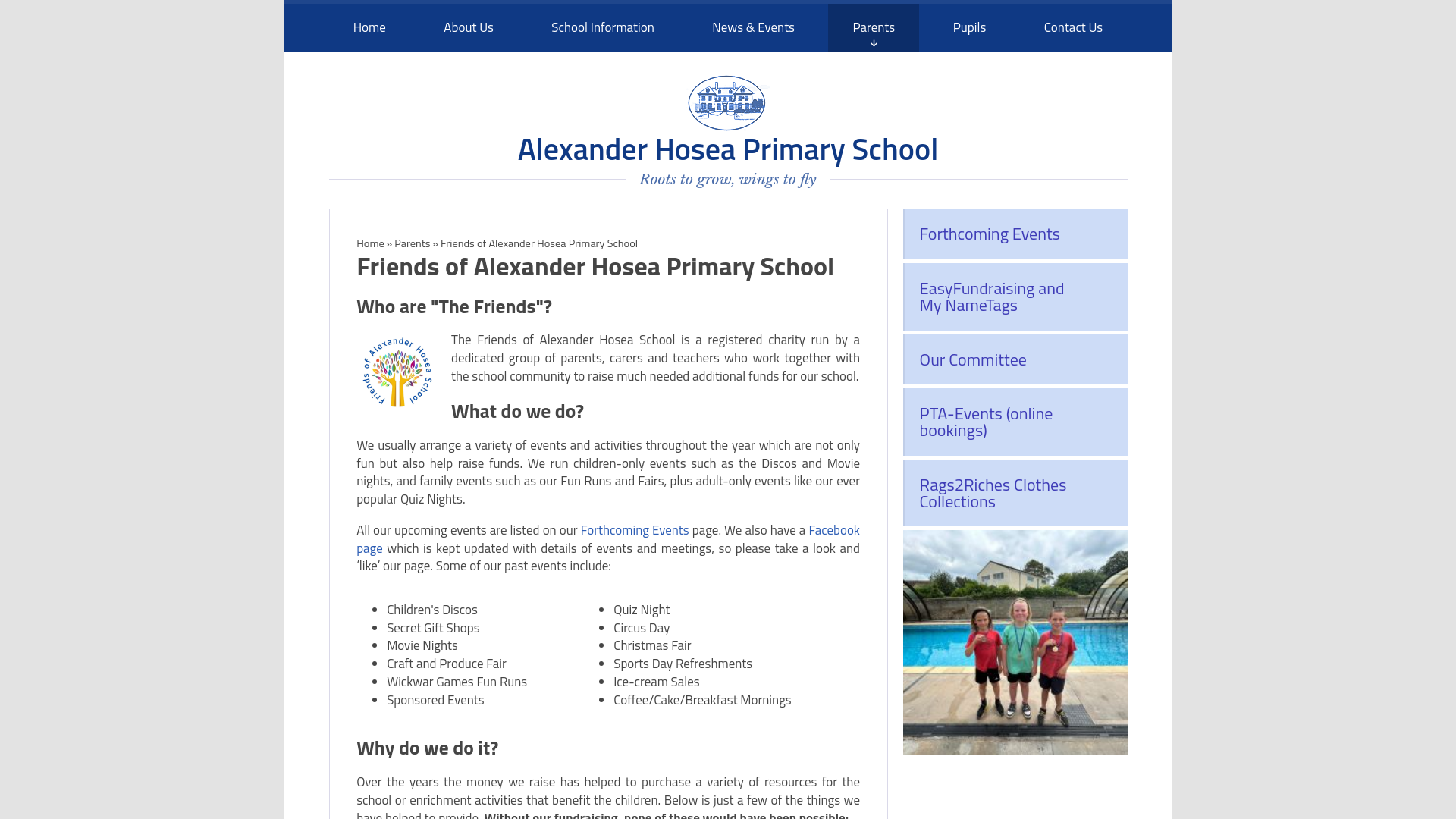Website screenshot