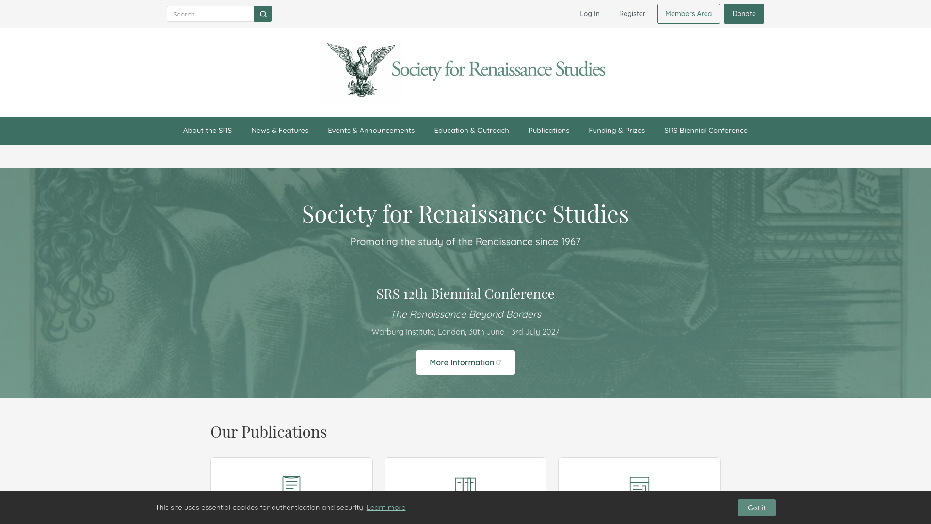 Website screenshot