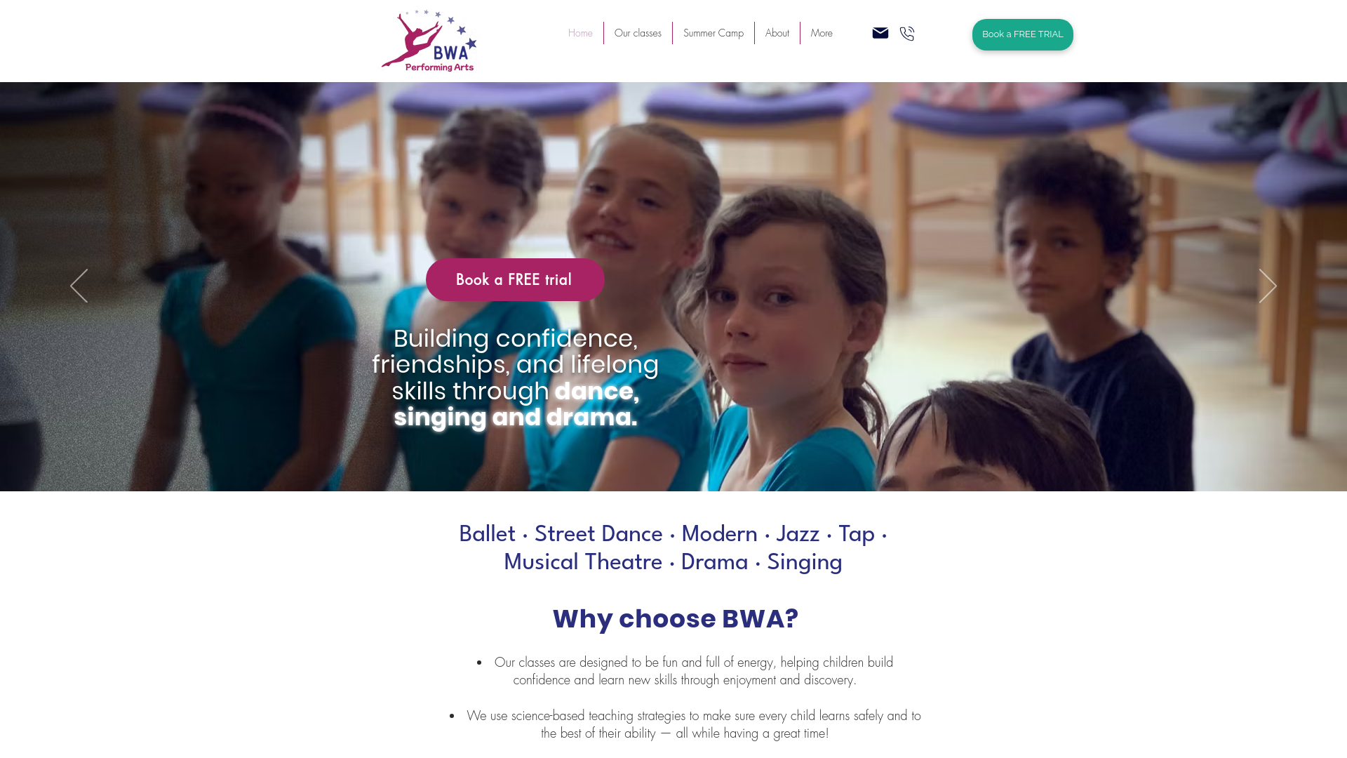 Website screenshot