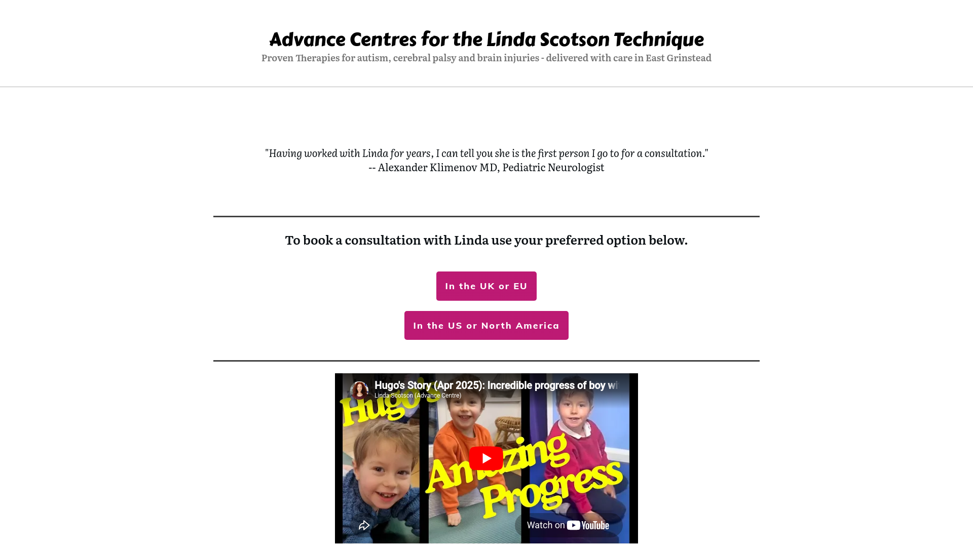 Website screenshot
