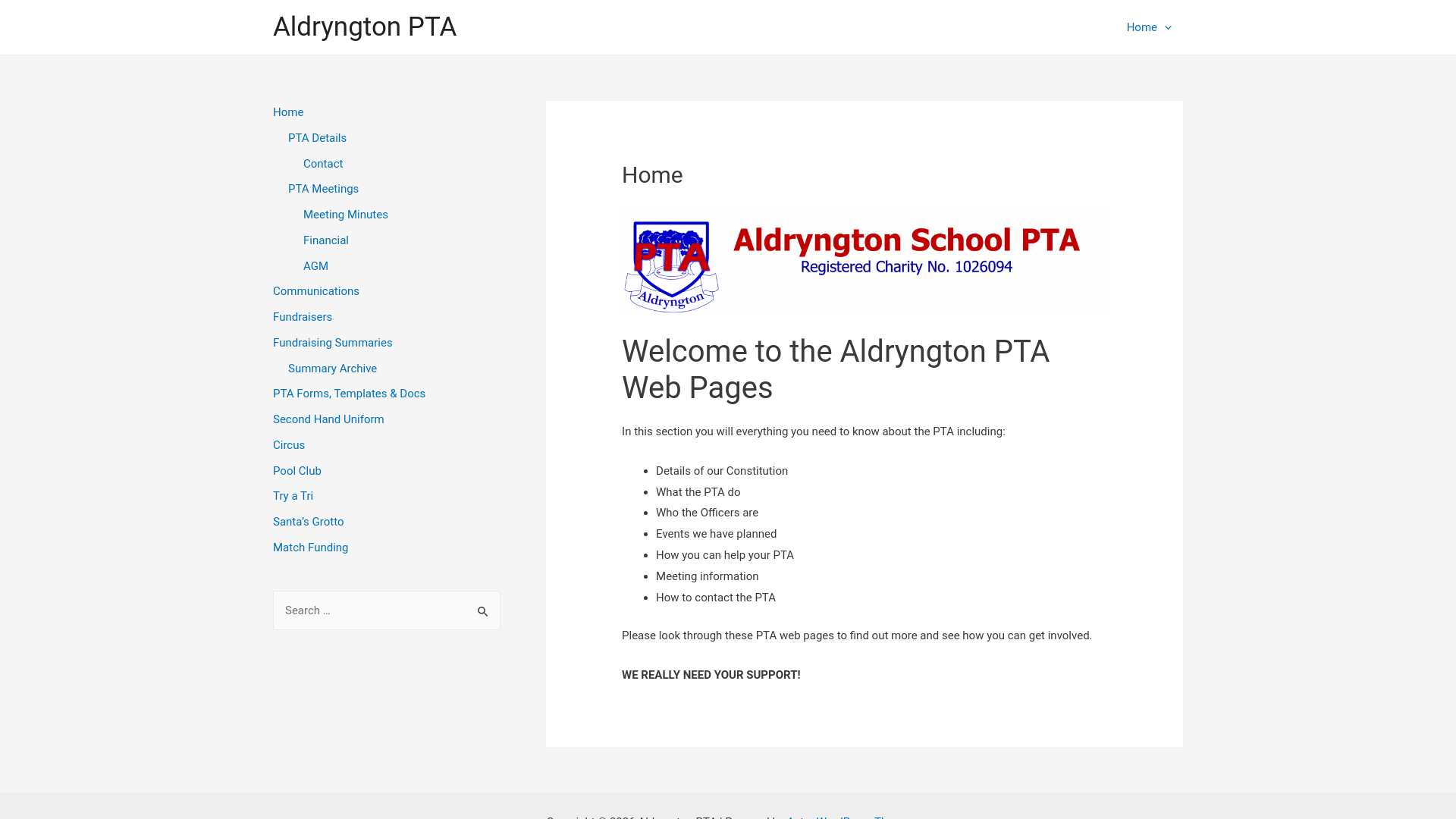 Website screenshot
