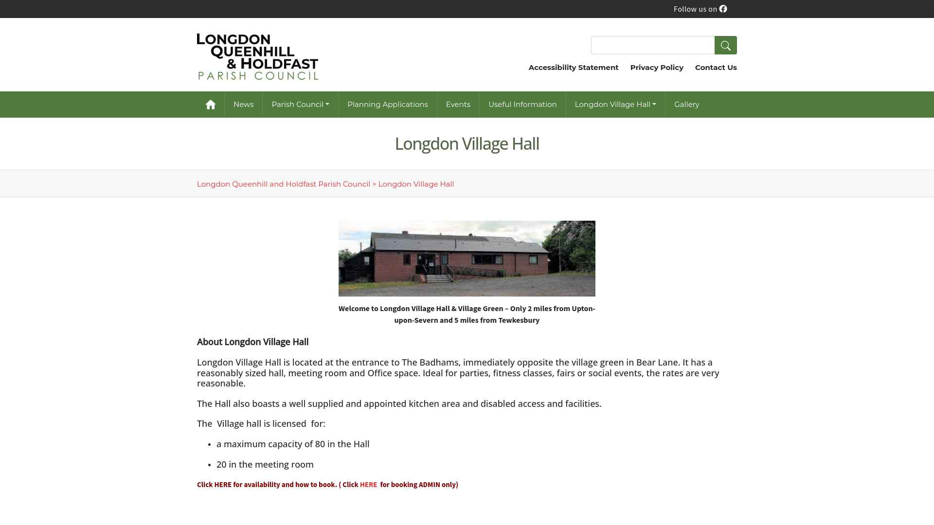 Website screenshot