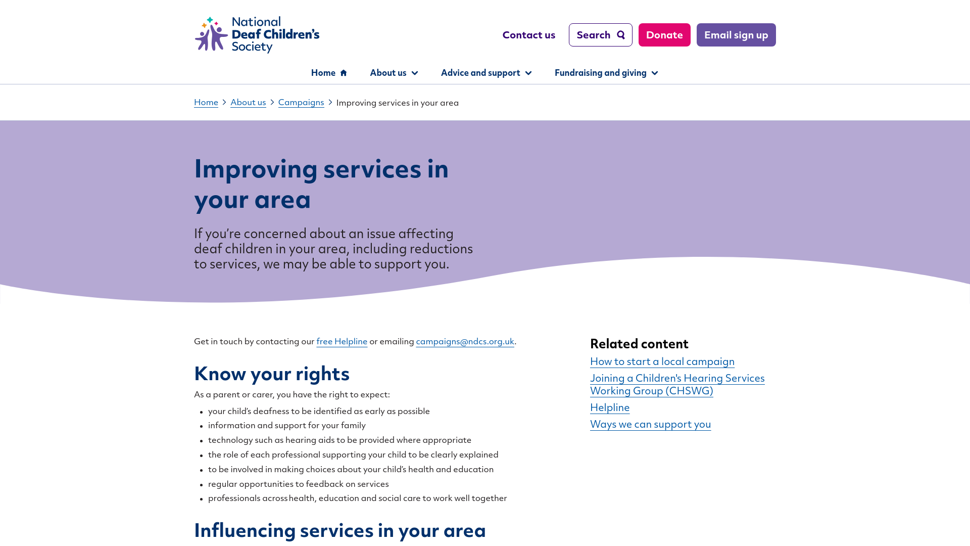 Website screenshot