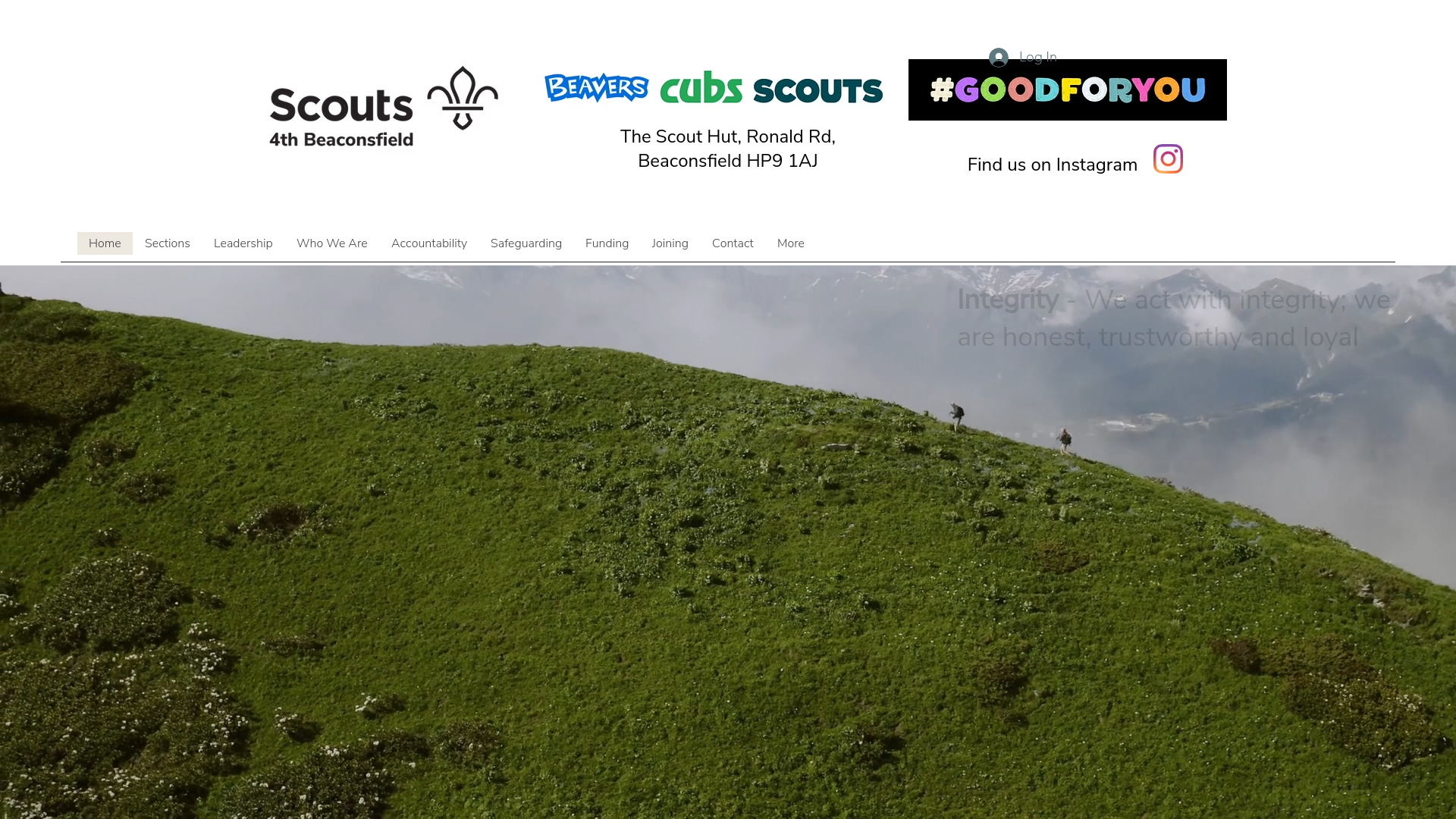 Website screenshot