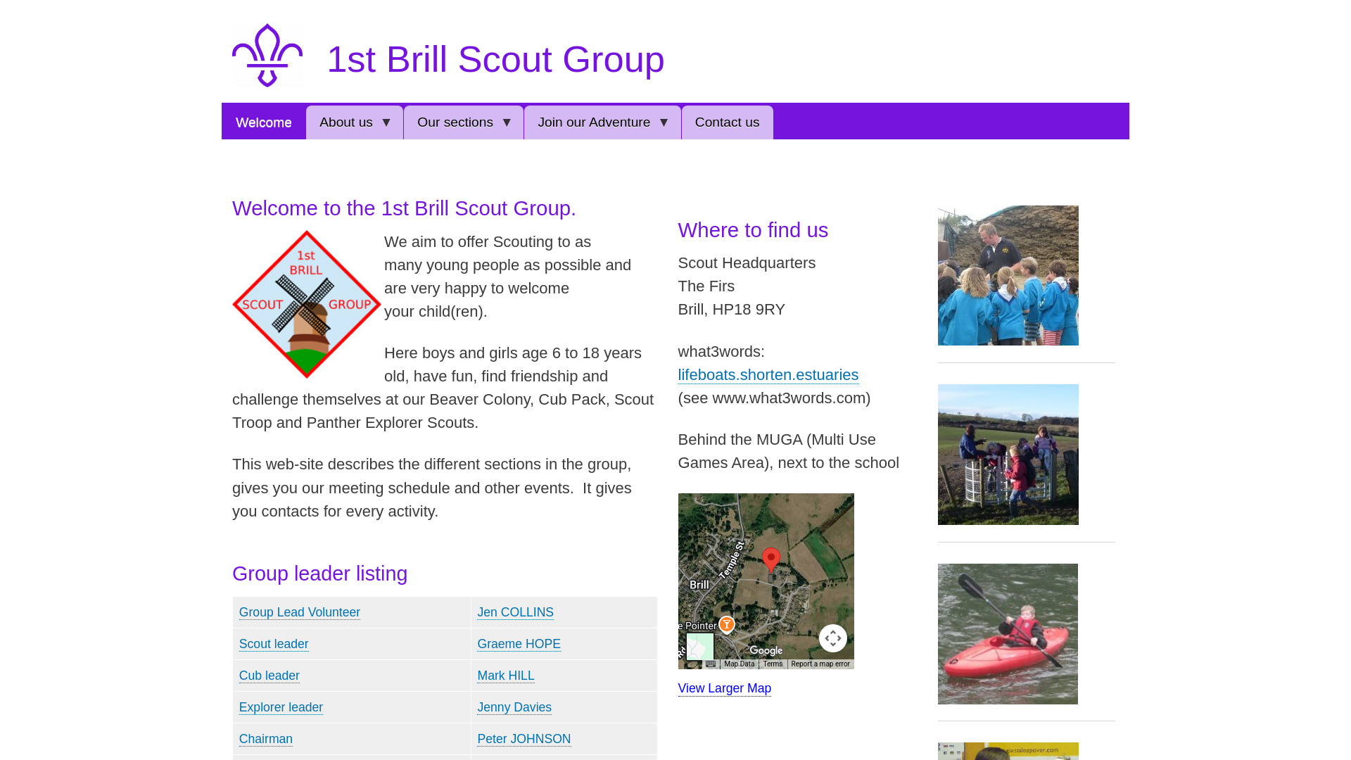 Website screenshot