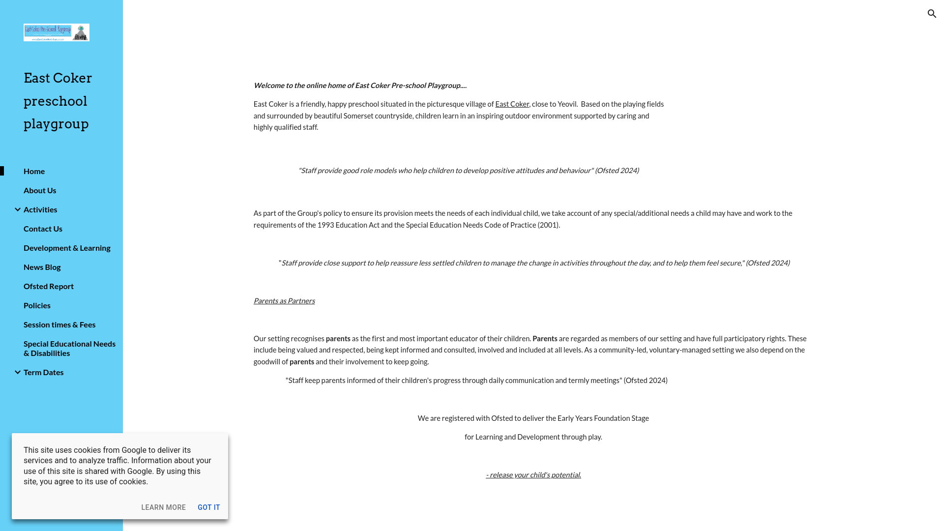 Website screenshot