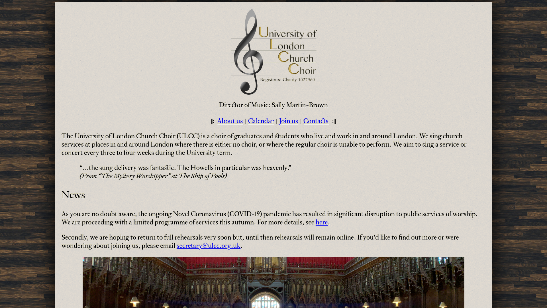 Website screenshot