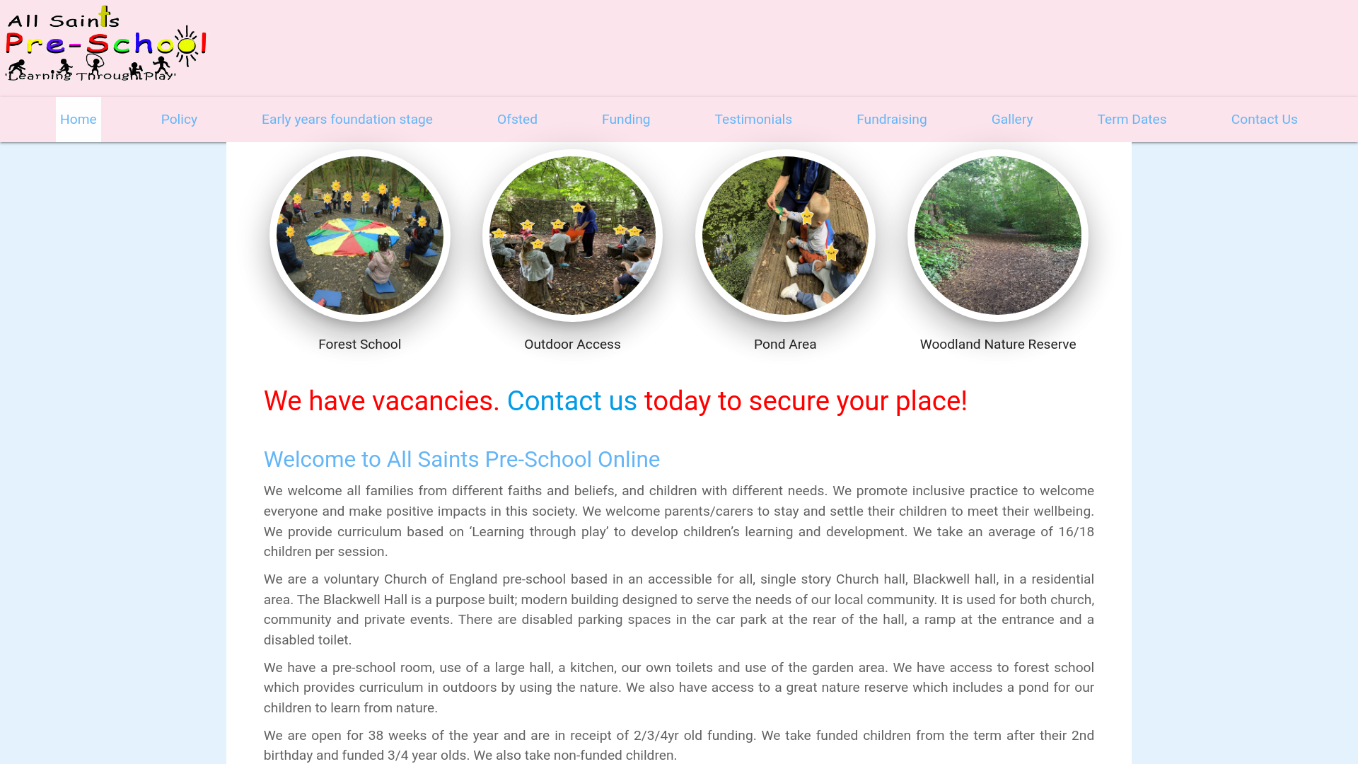 Website screenshot
