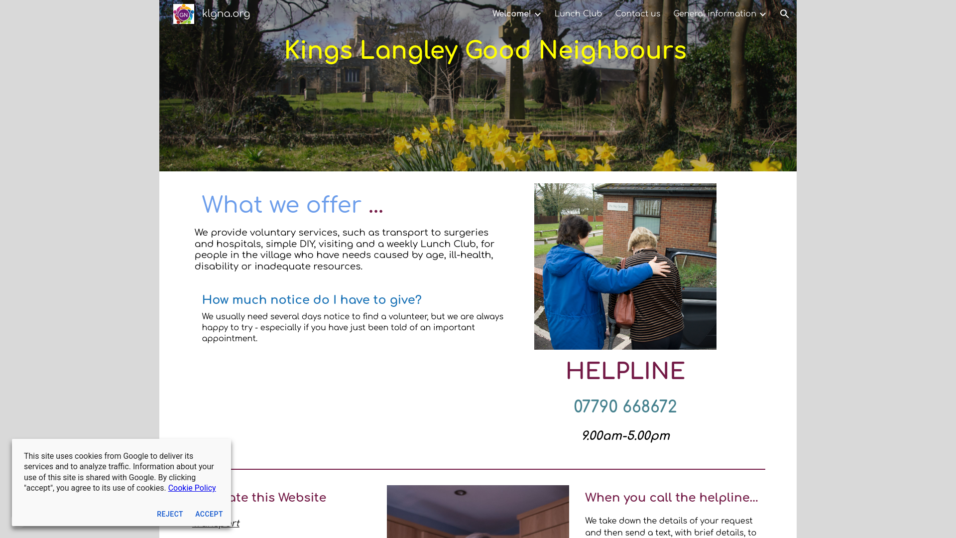 Website screenshot