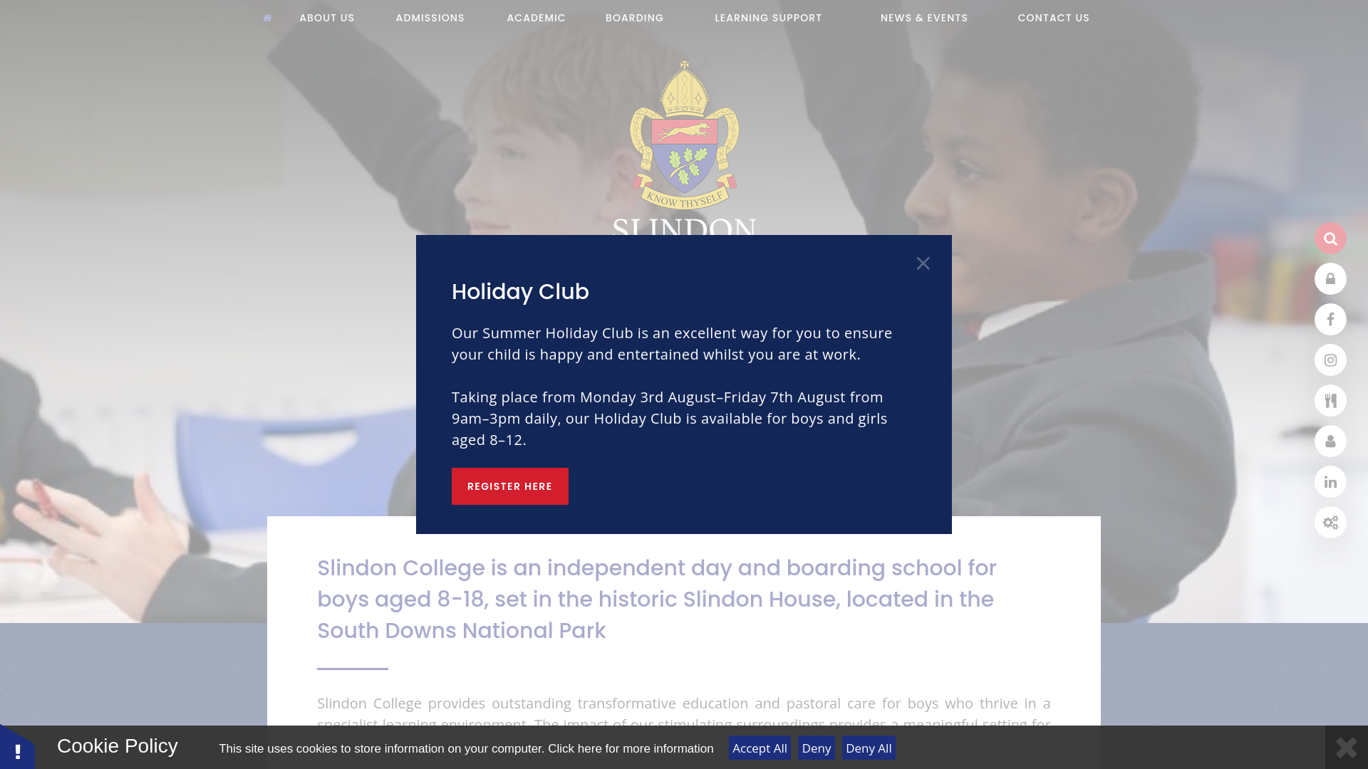 Website screenshot