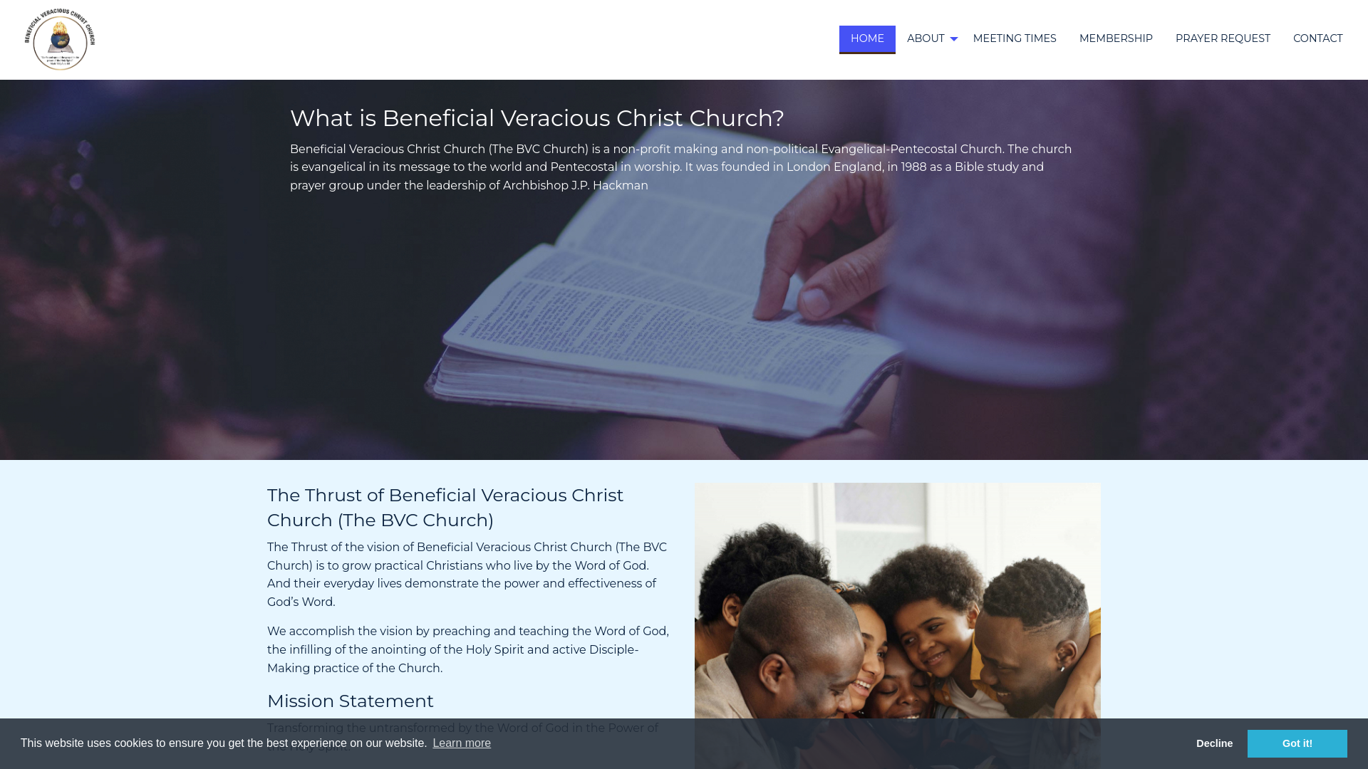 Website screenshot