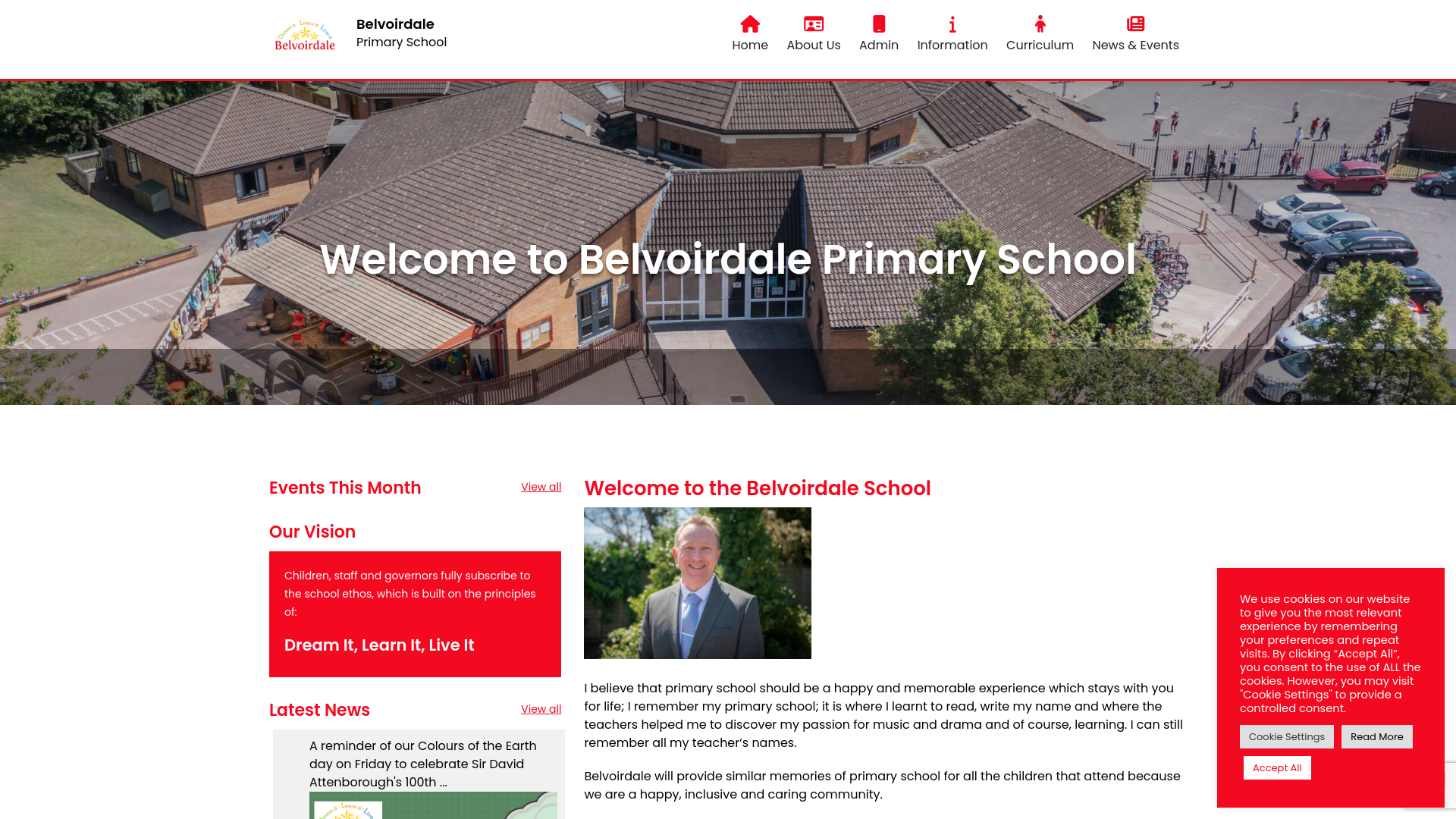 Website screenshot