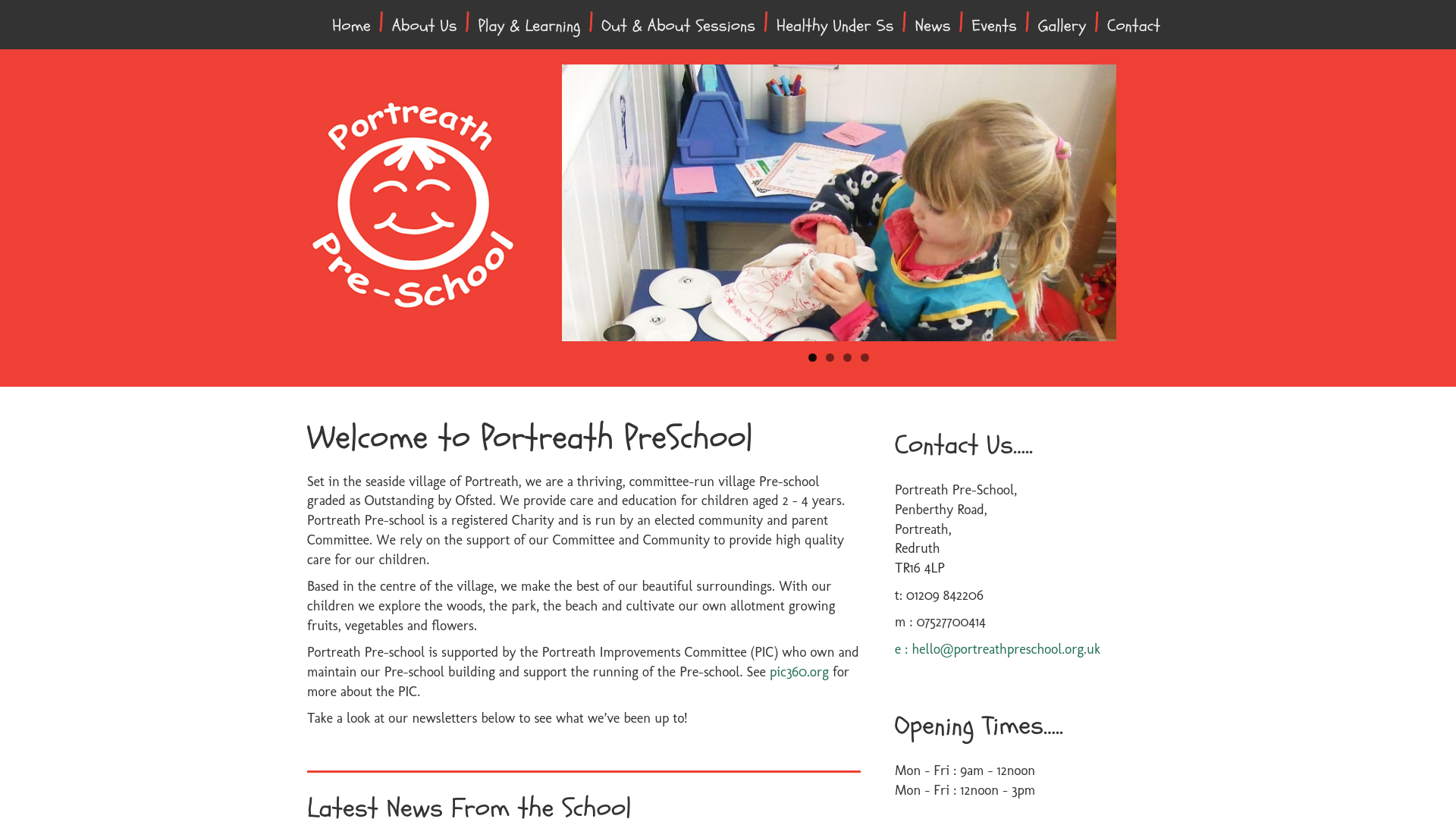 Website screenshot