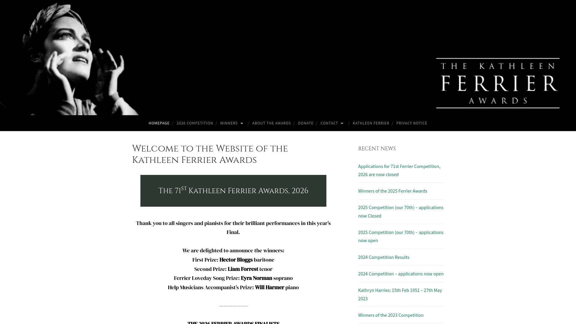 Website screenshot