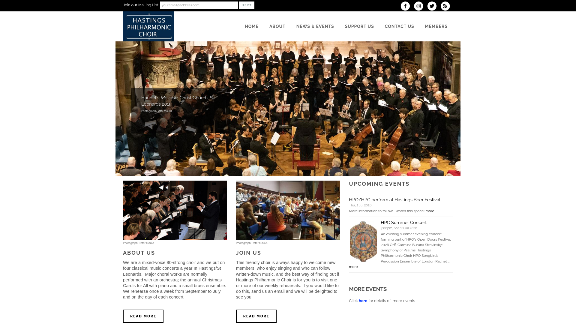 Website screenshot
