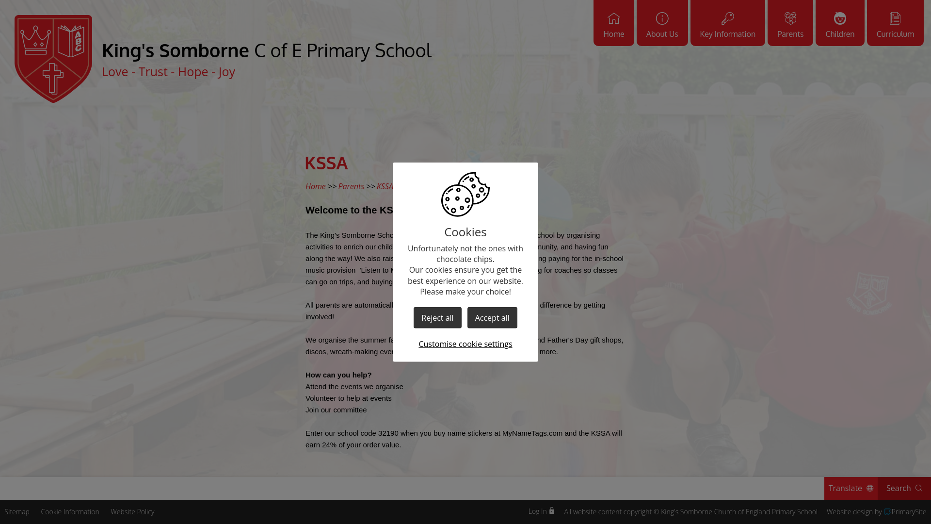 Website screenshot