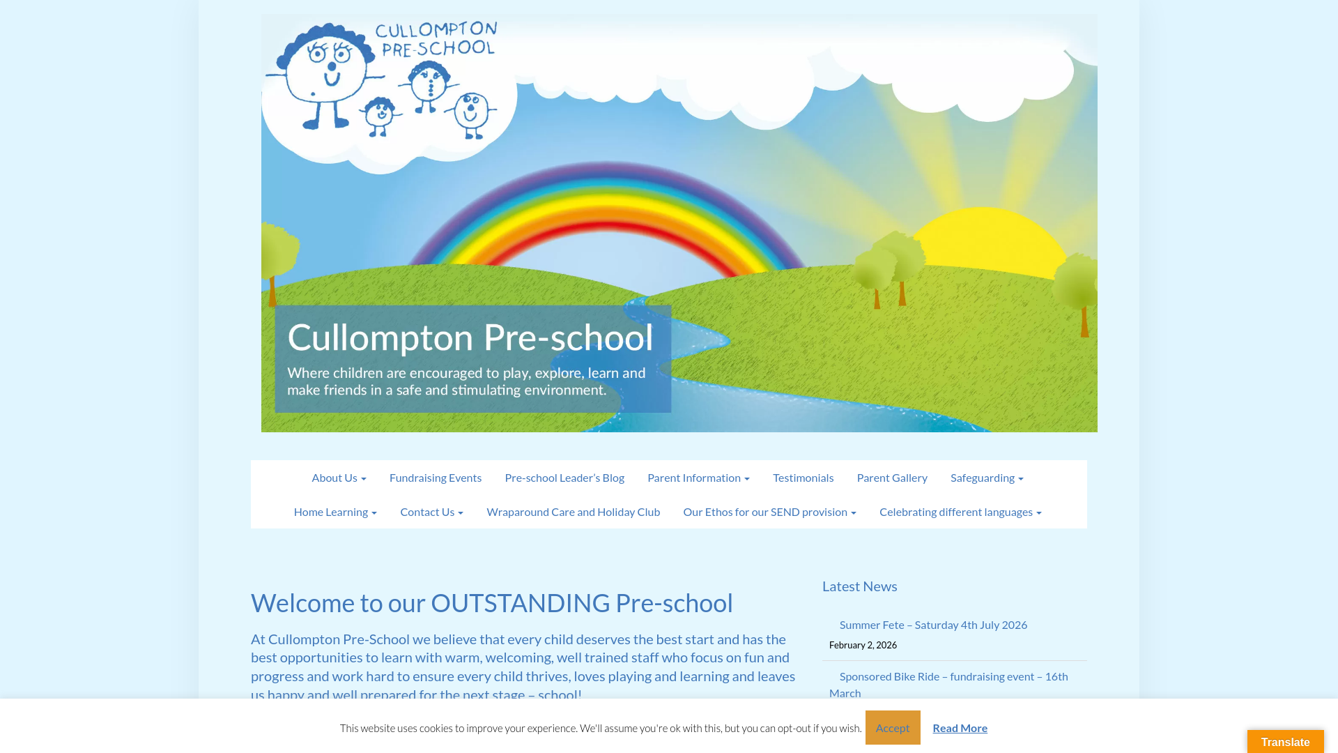 Website screenshot