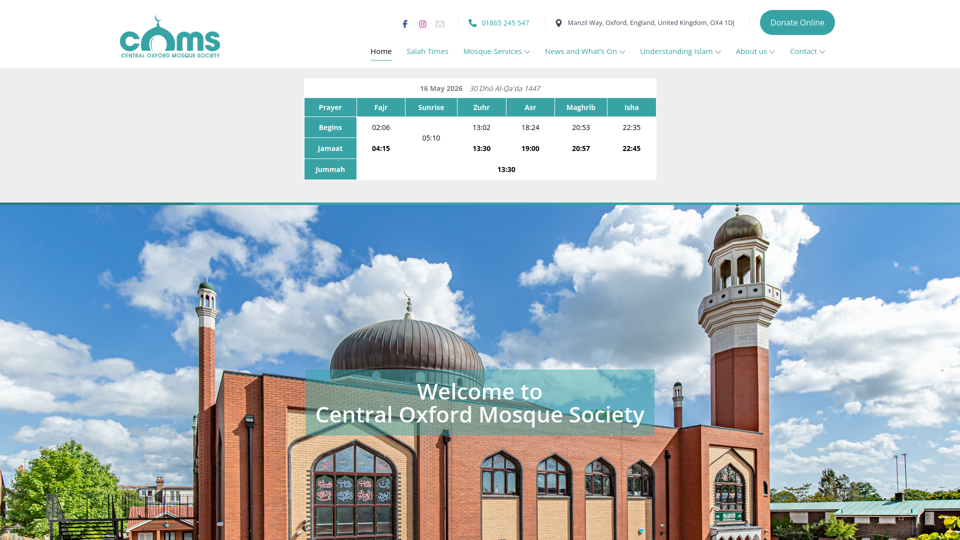 Website screenshot