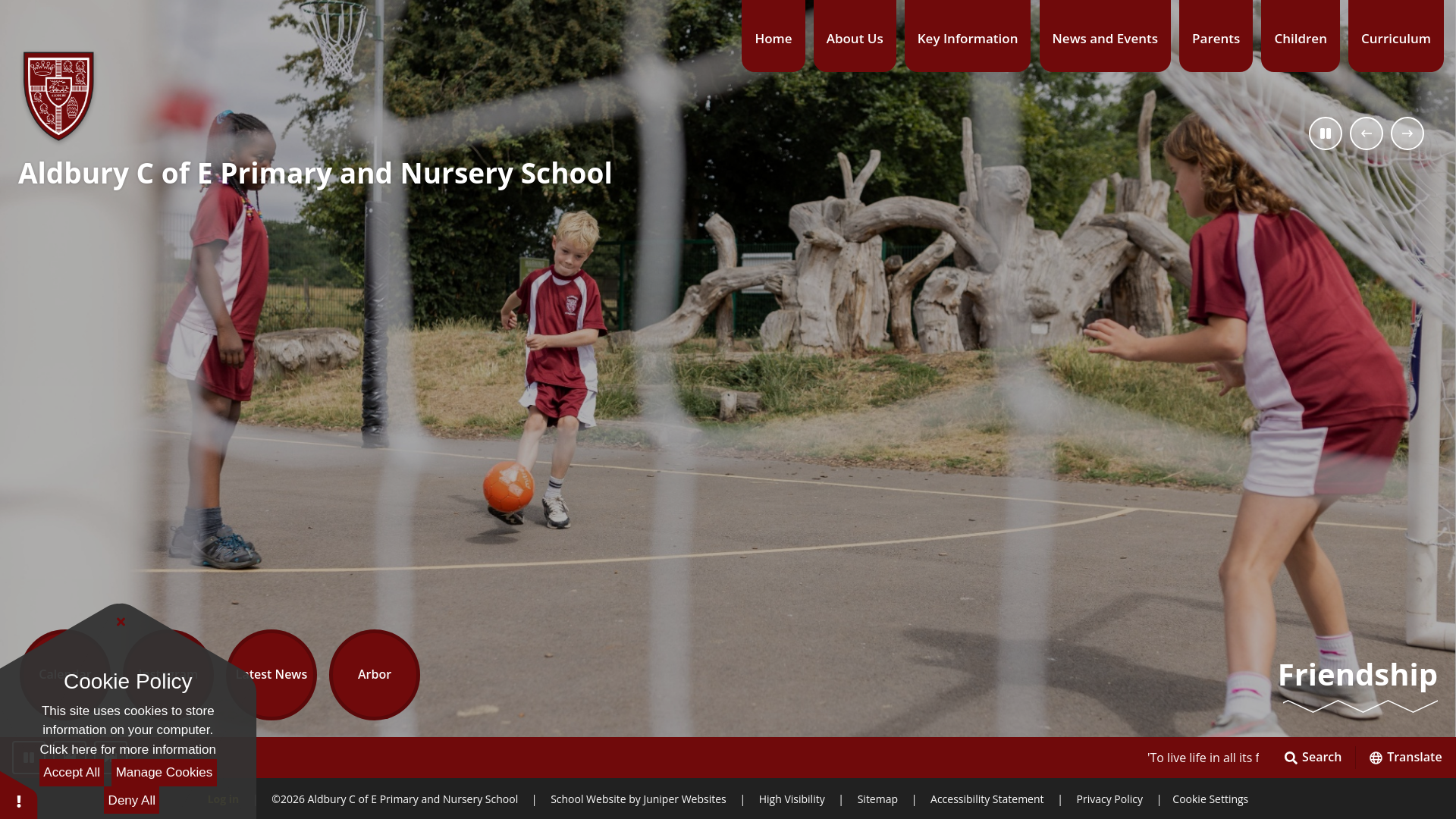 Website screenshot