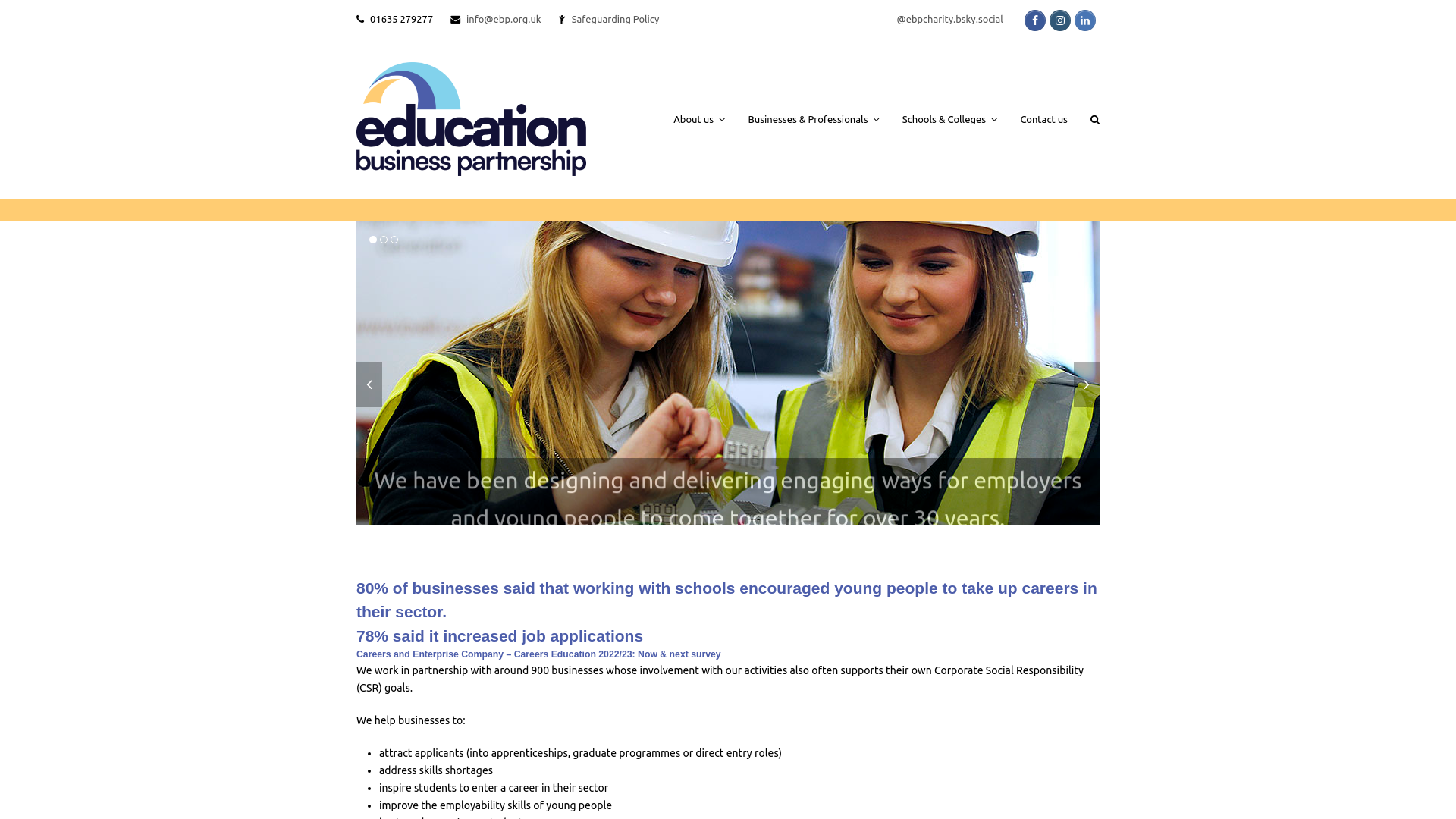 Website screenshot