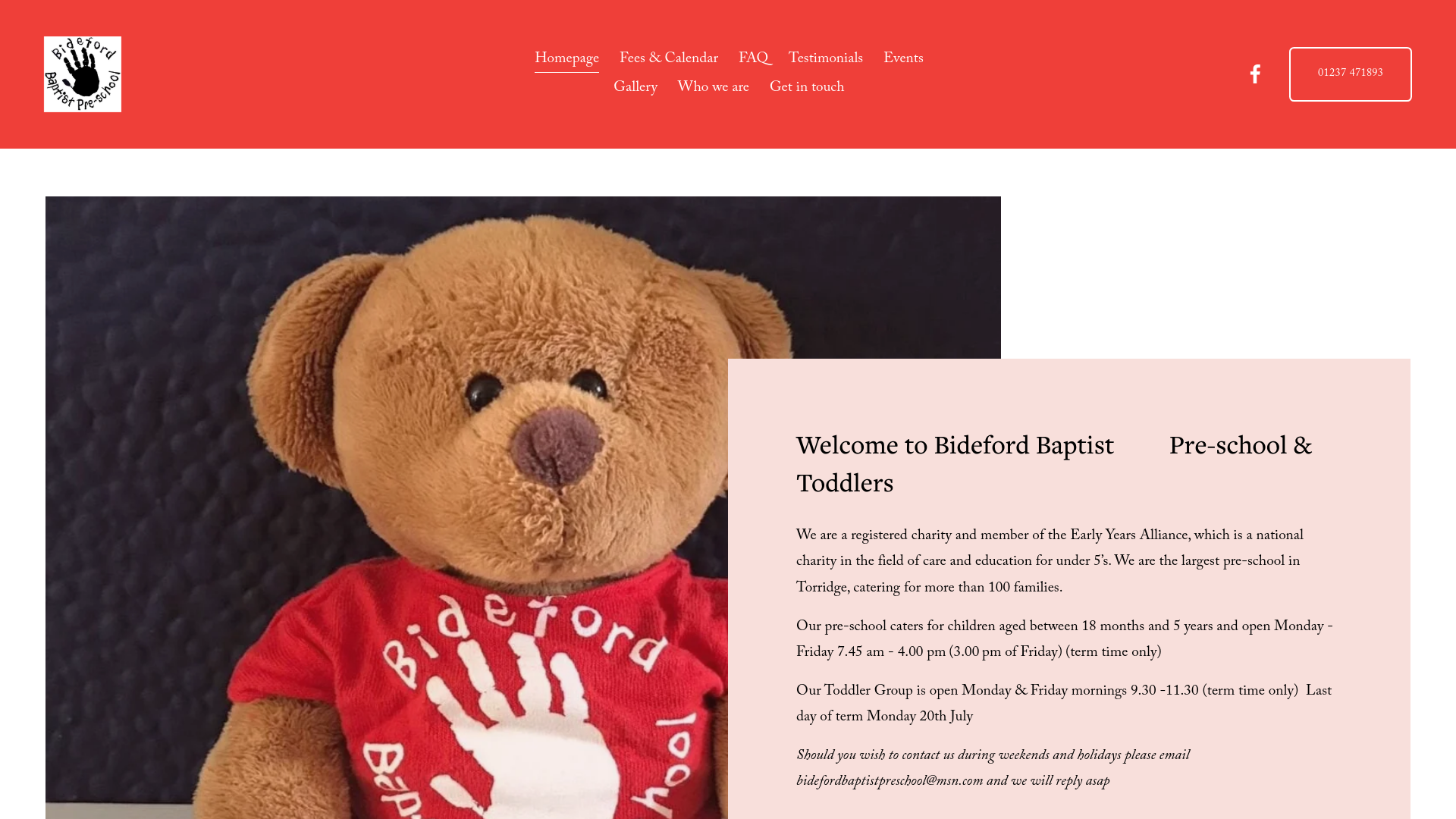 Website screenshot