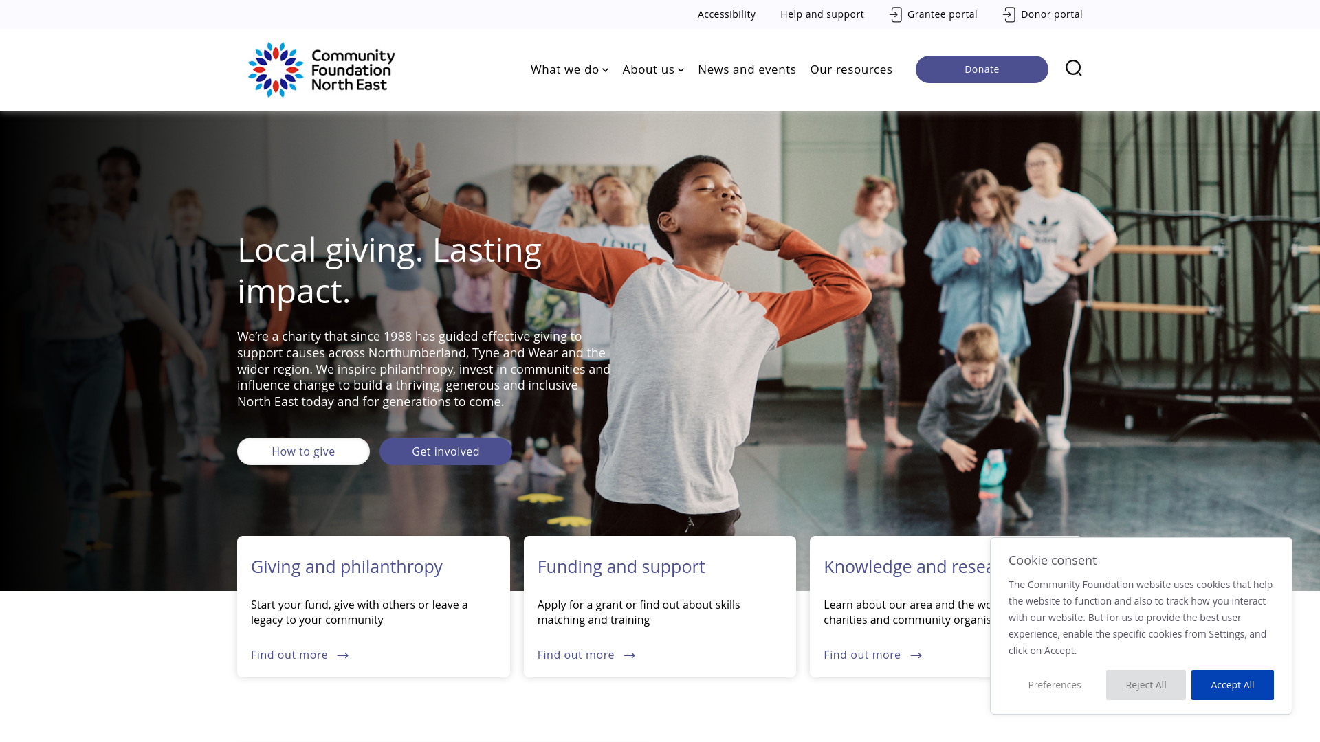 Website screenshot